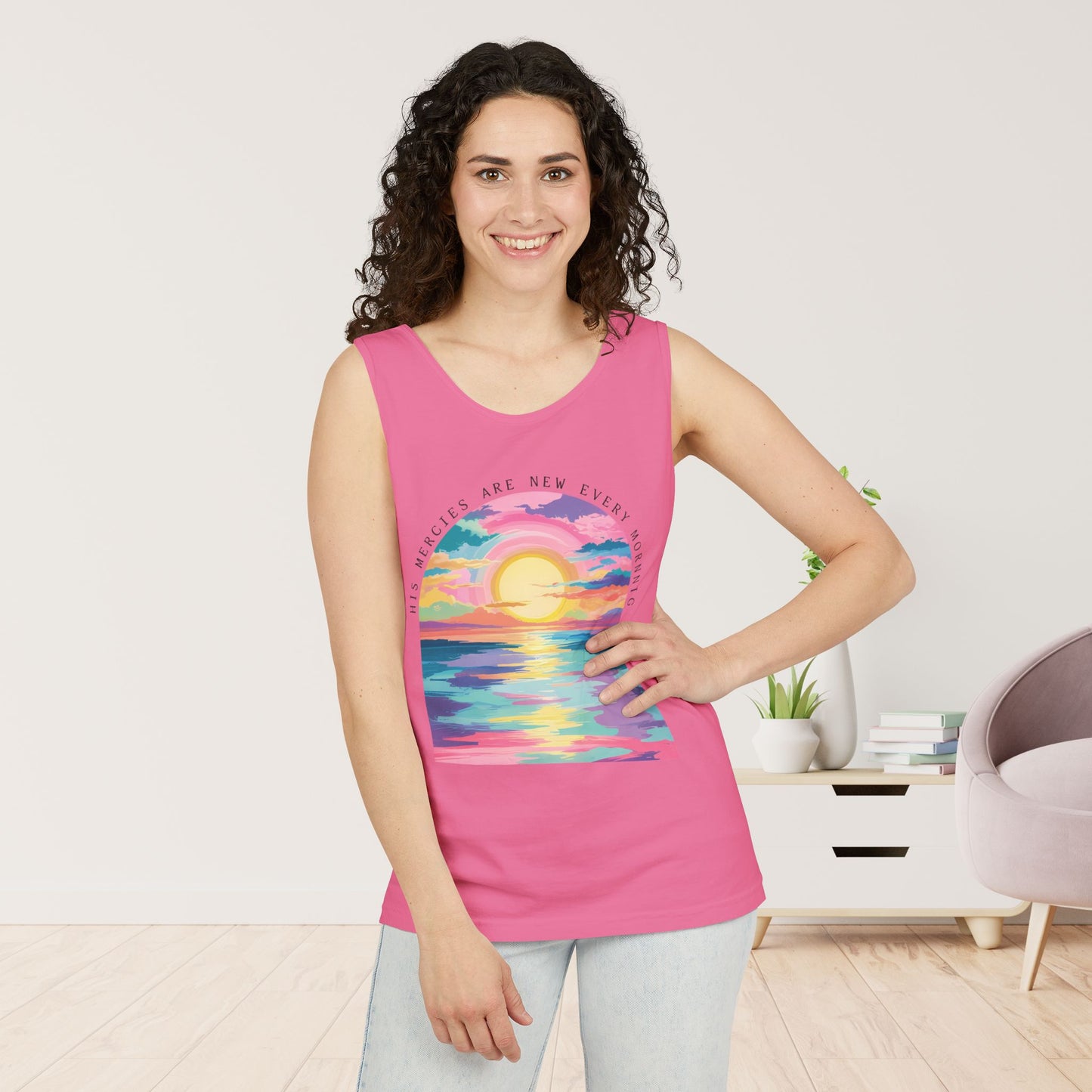His Mercies Are New Every Morning Comfort Colors Garment-Dyed Tank Top