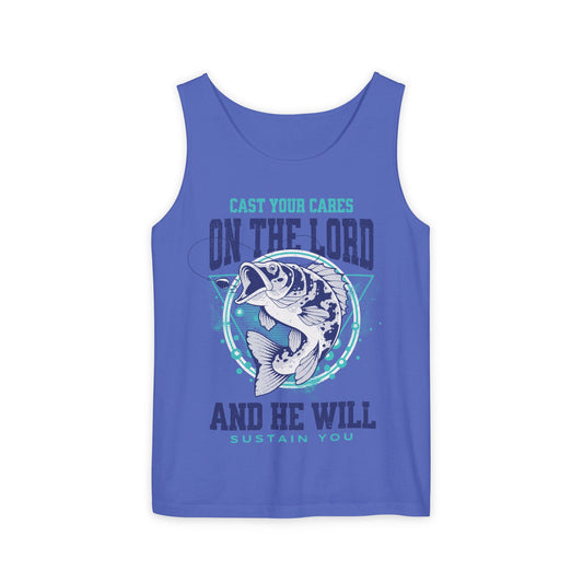 Cast Your Cares On The Lord Comfort Colors Garment-Dyed Tank Top