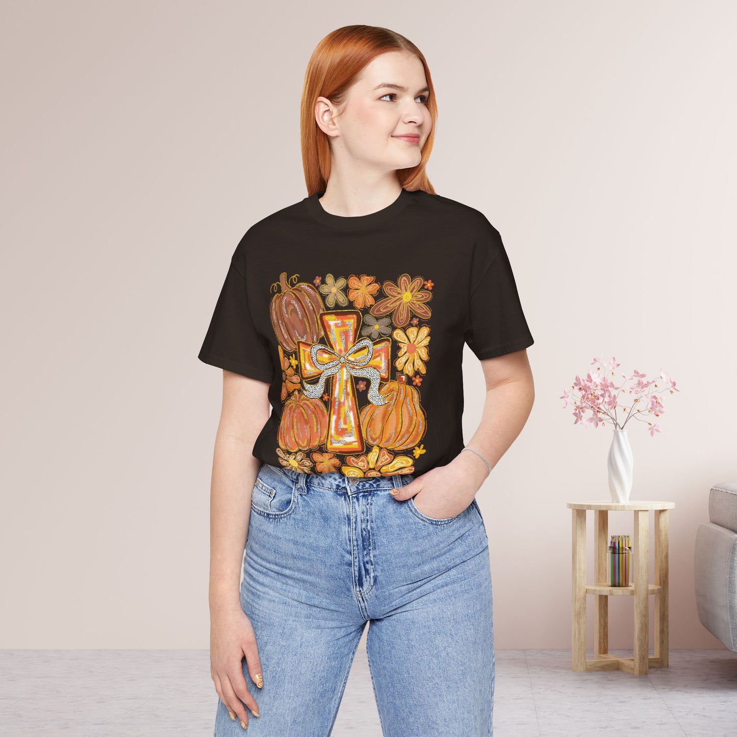 Trendy Fall Christian Soft Cotton Tee