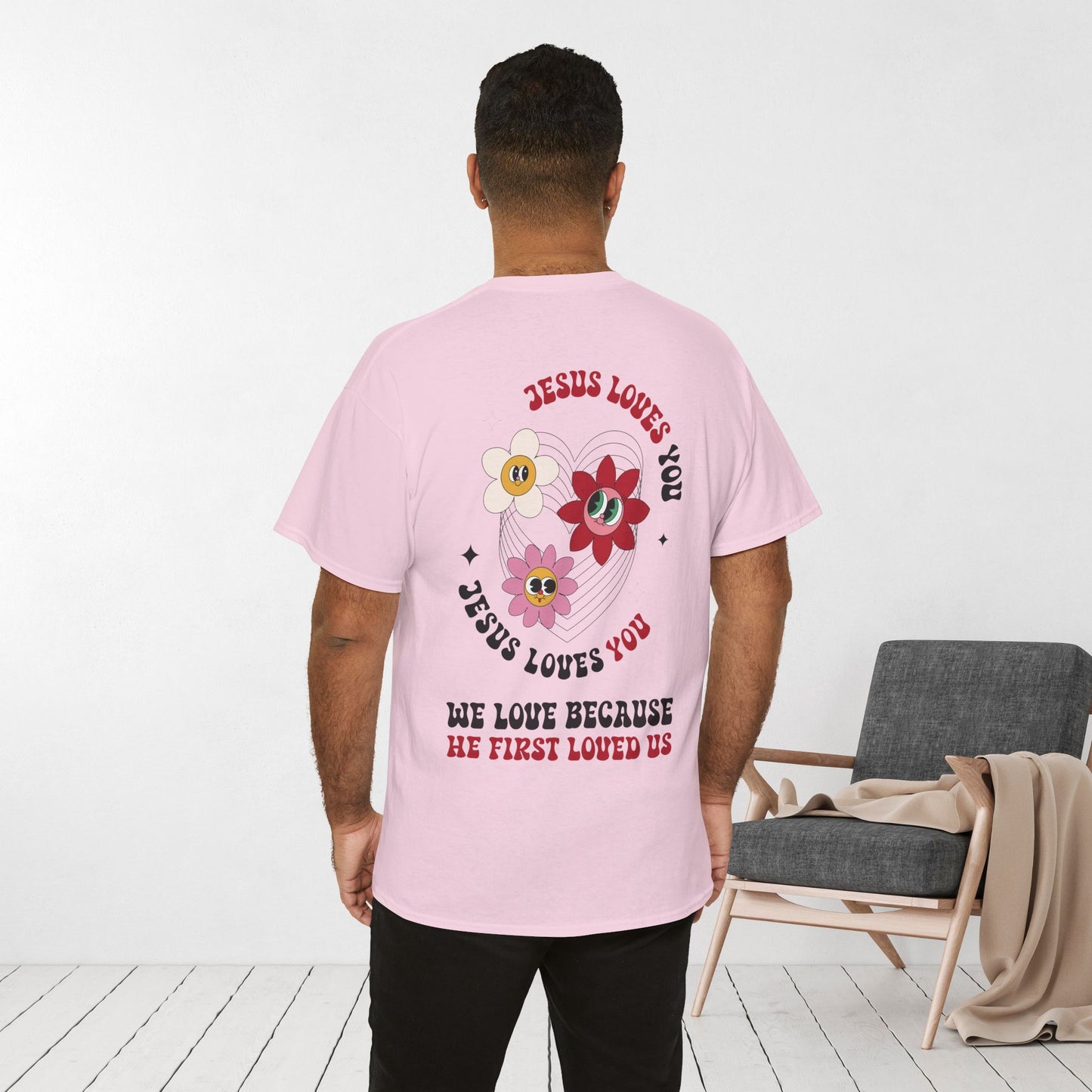 Jesus Loves You Heavy Cotton Tee