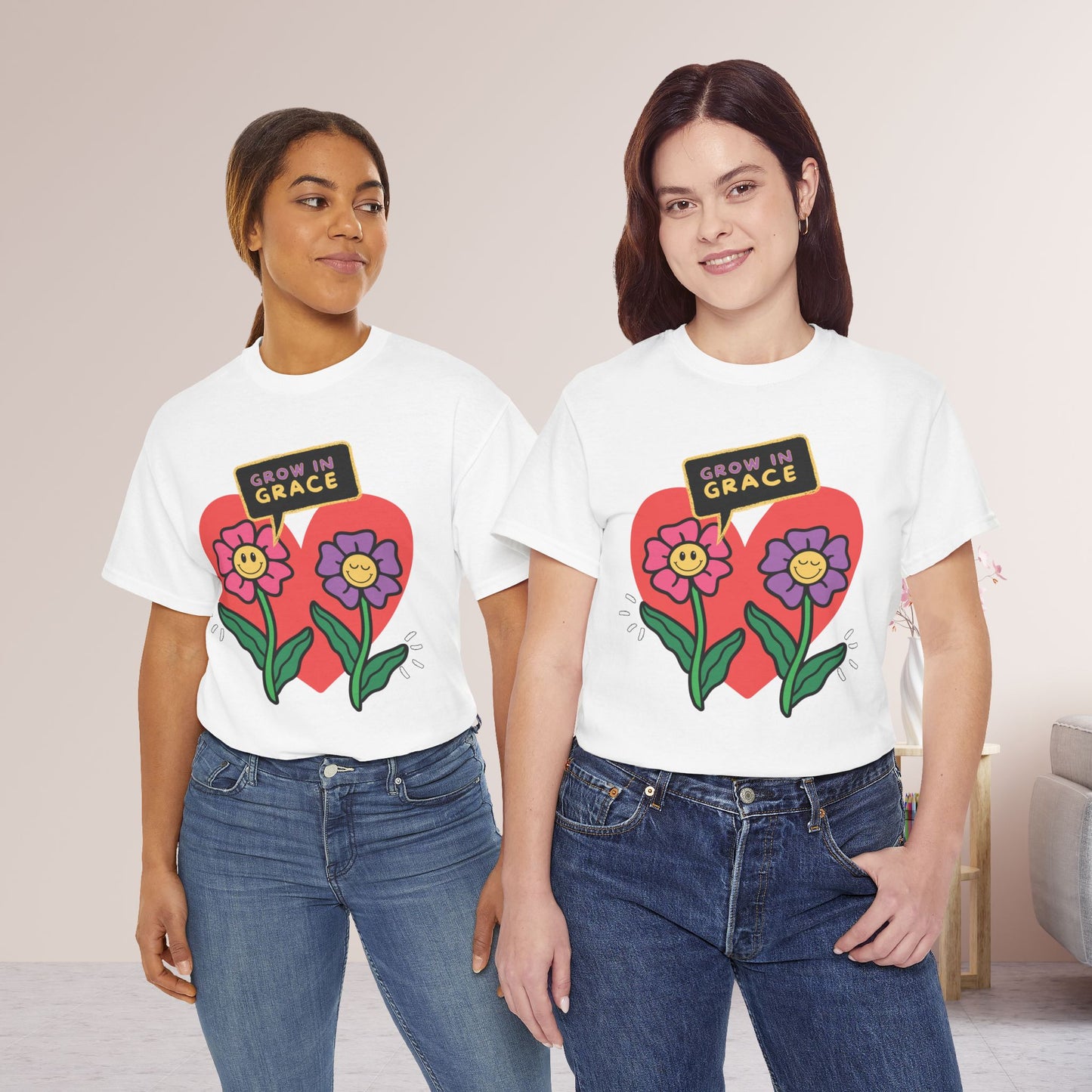 Grow In Grace Heavy Cotton Tee