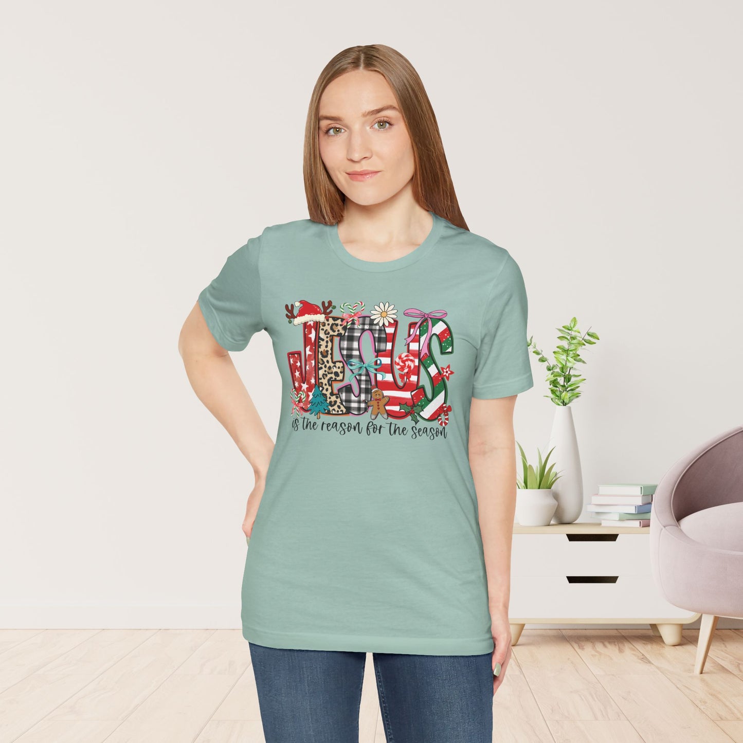 Jesus Is The Reason For The Season Soft Cotton Tee - Christian Christmas Shirt