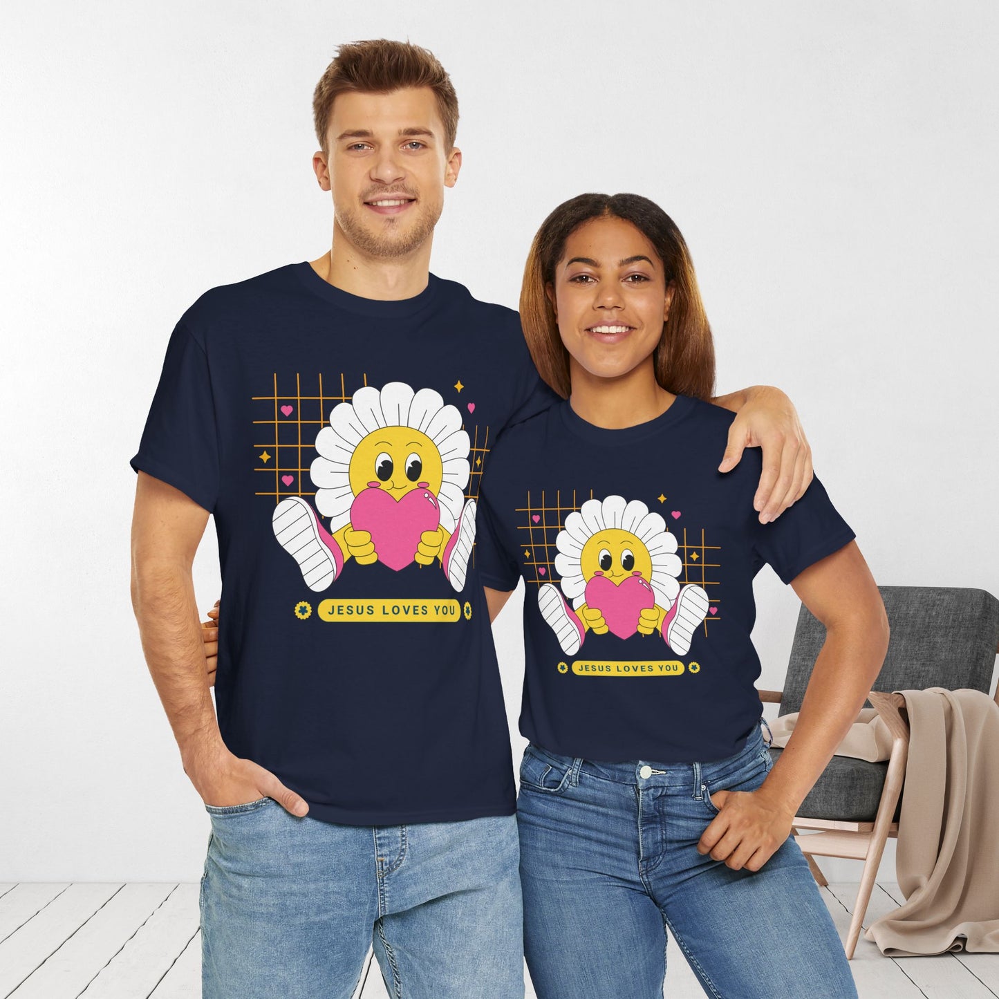 Jesus Loves You Heavy Cotton Tee