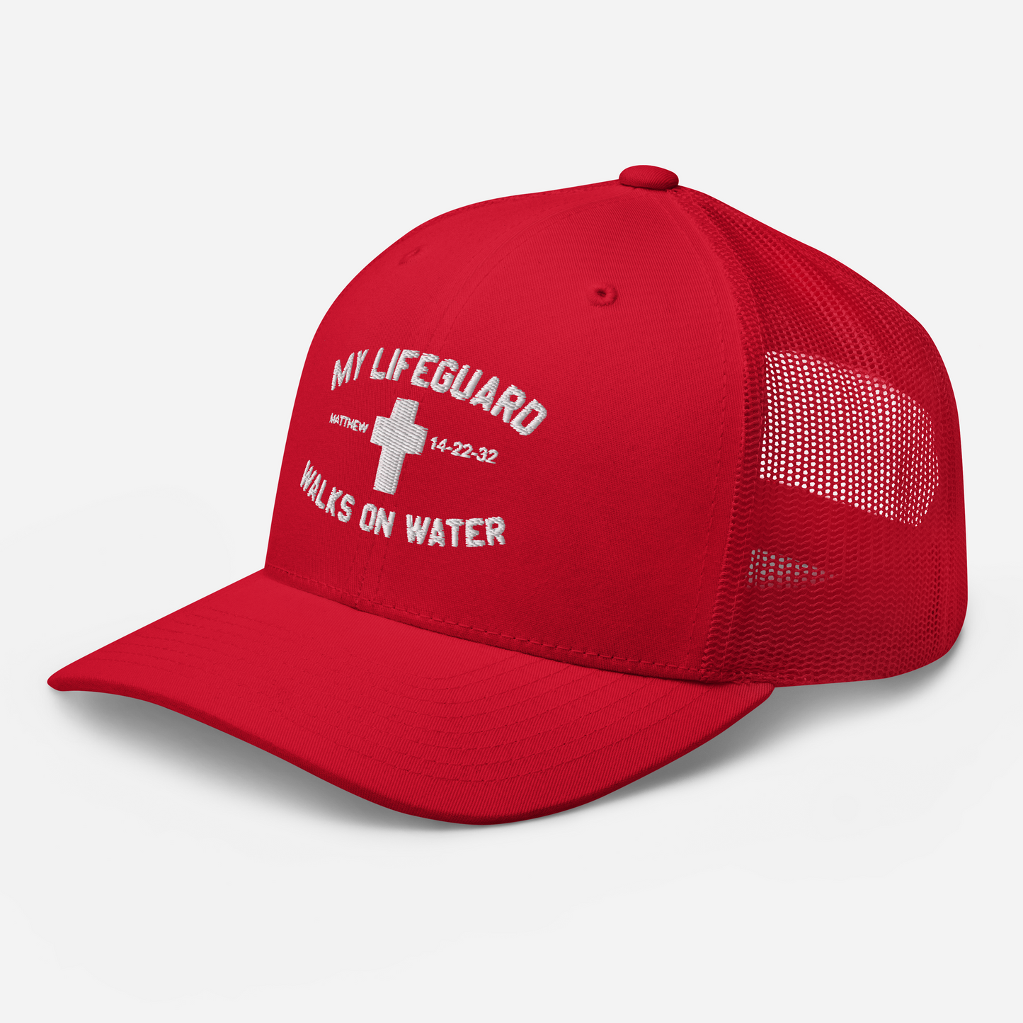 My Lifeguard Walks on Water Snapback Trucker Cap