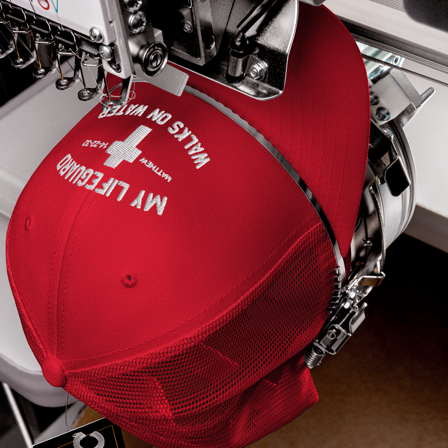 My Lifeguard Walks on Water Snapback Trucker Cap