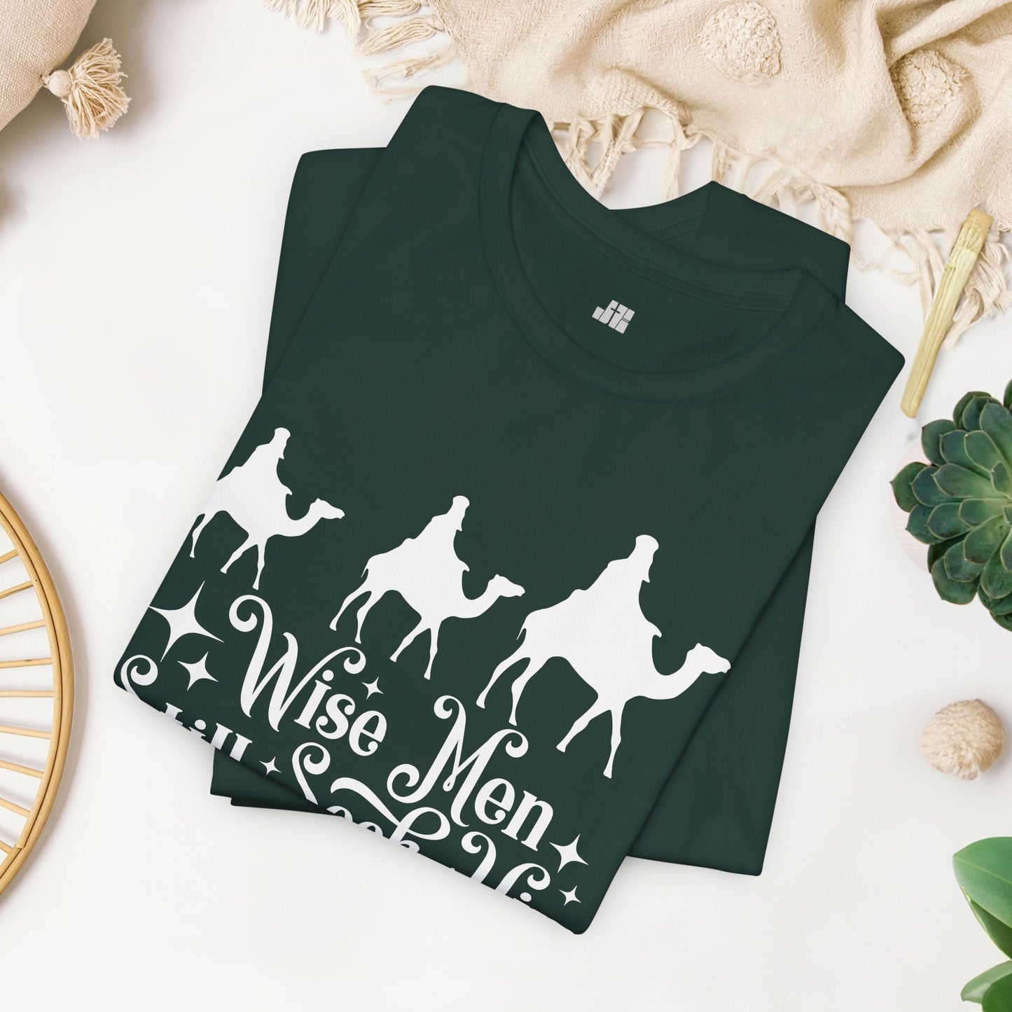 Wise Men Still Seek Him Soft Cotton Tee - Christian Christmas Shirt