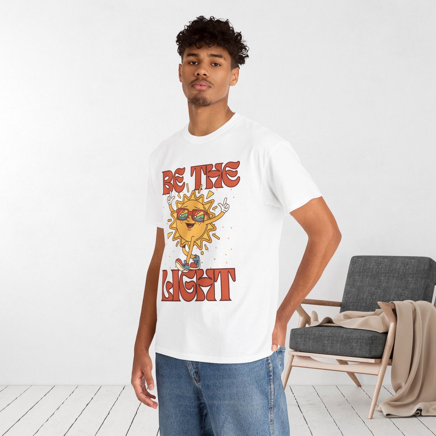 Be The Light Heavy Cotton Tee