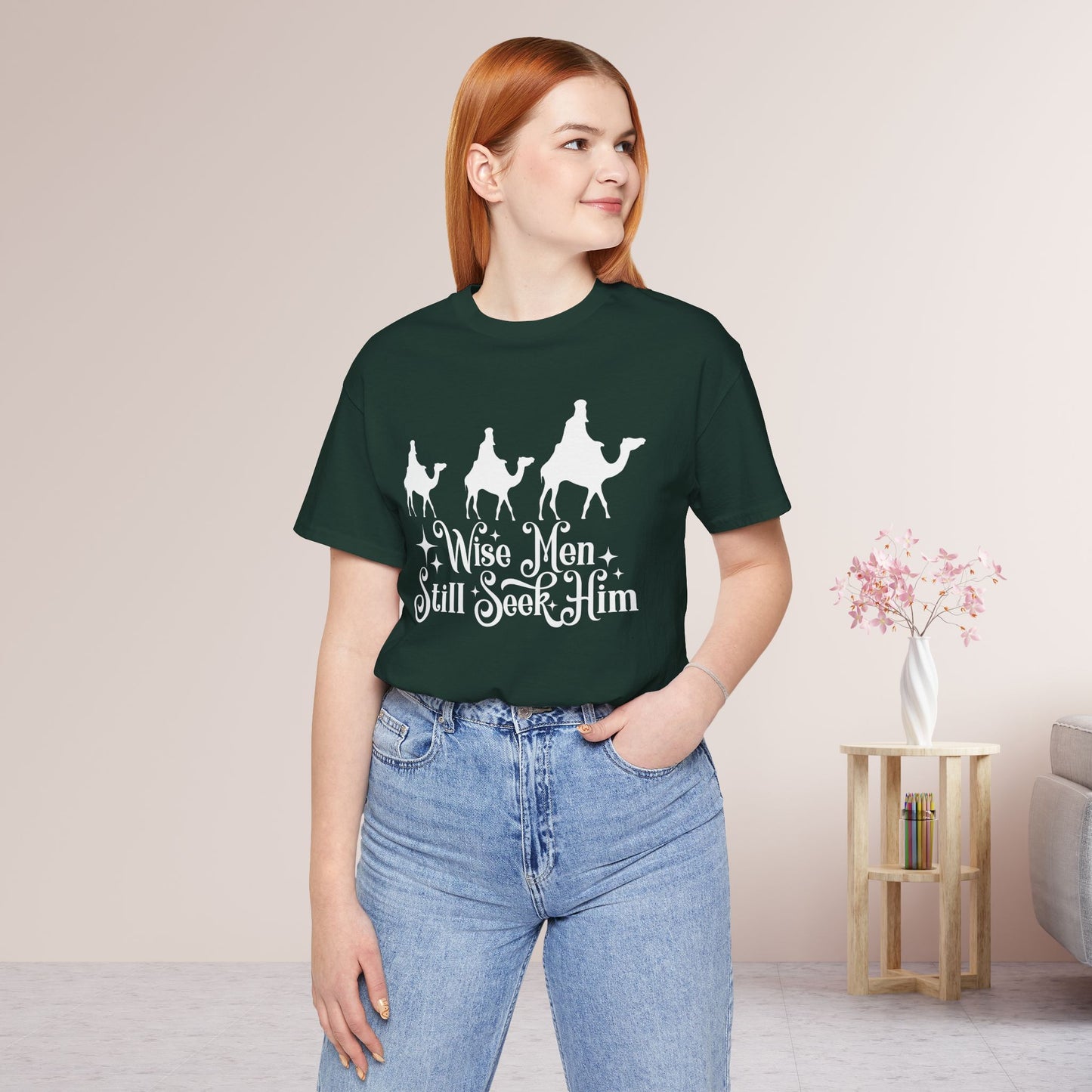 Wise Men Still Seek Him Soft Cotton Tee - Christian Christmas Shirt