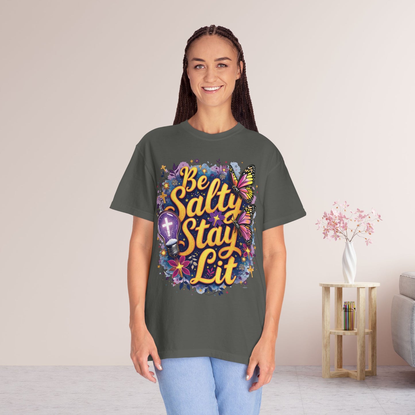 Be Salty Stay Lit Comfort Colors Shirt
