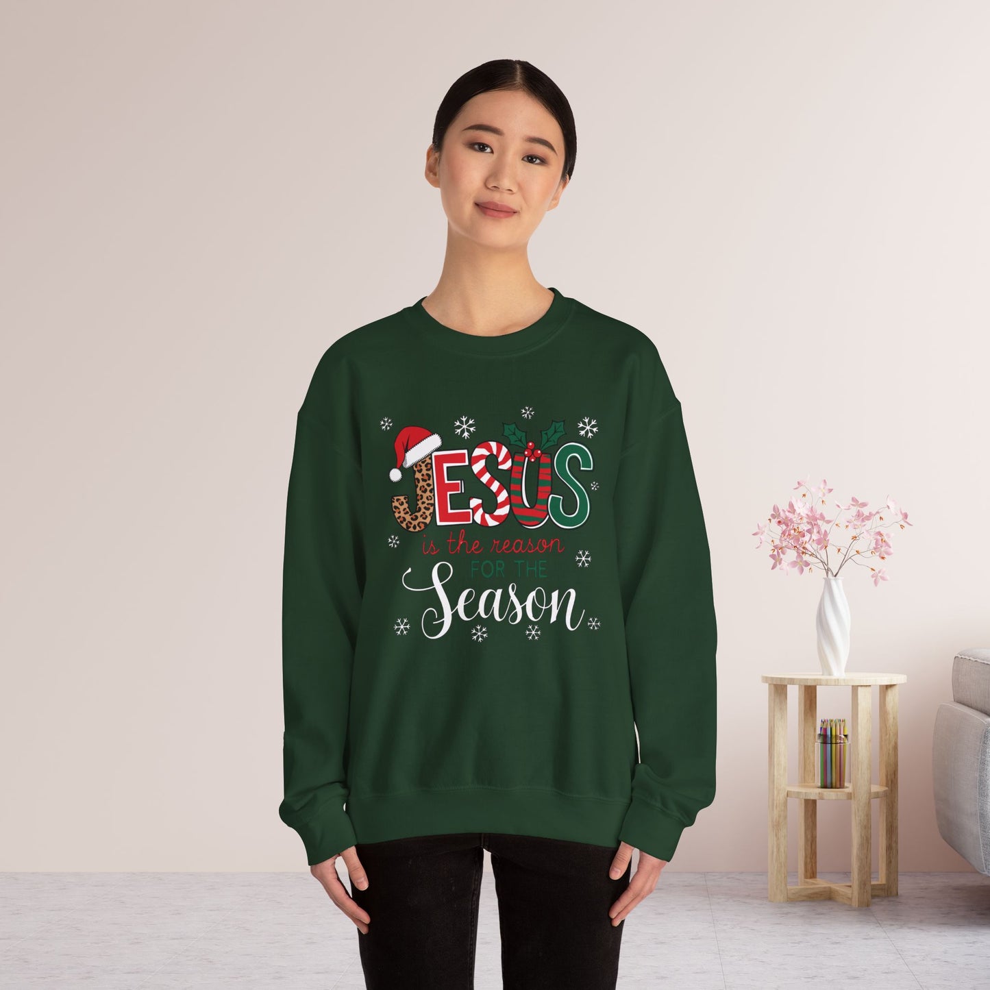 Jesus Is The Reason For The Season Christian Sweatshirt - Christmas Pullover