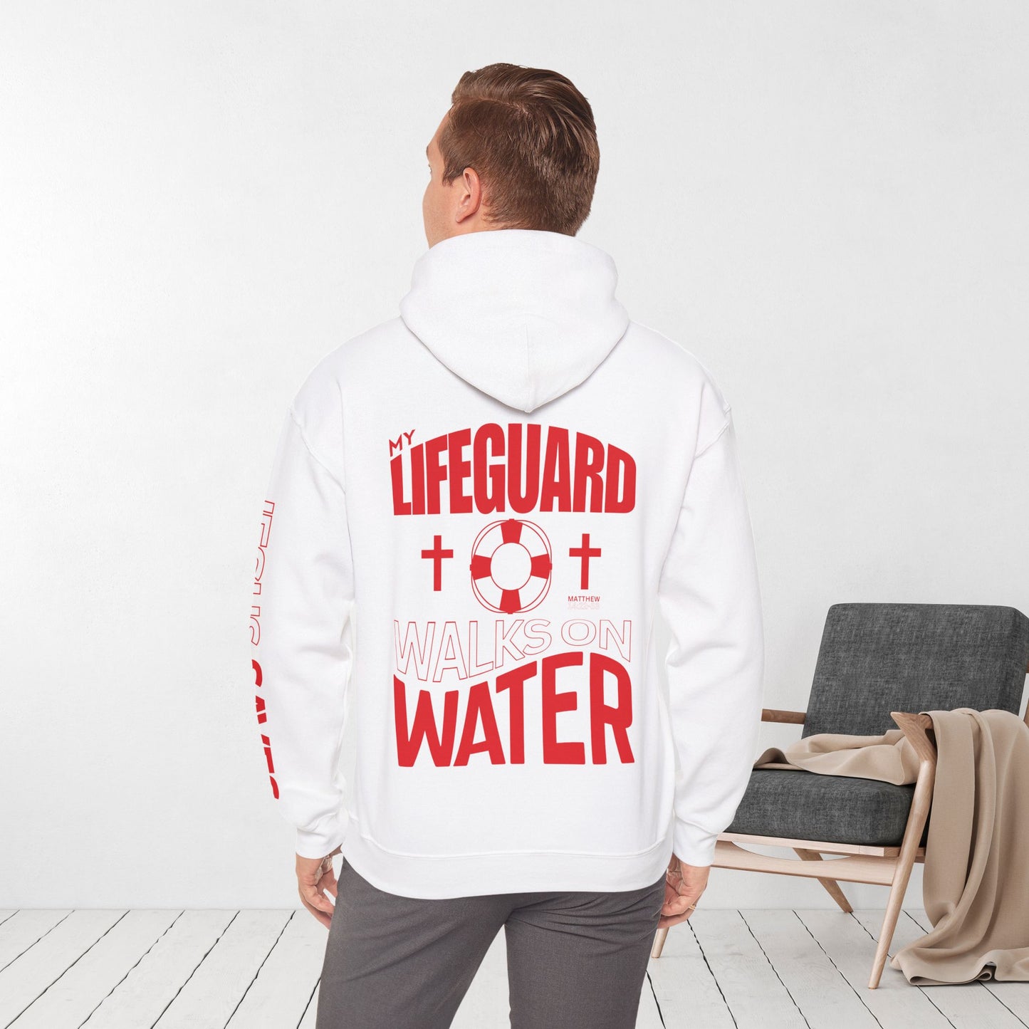 My Lifeguard Walks On Water Hoodie