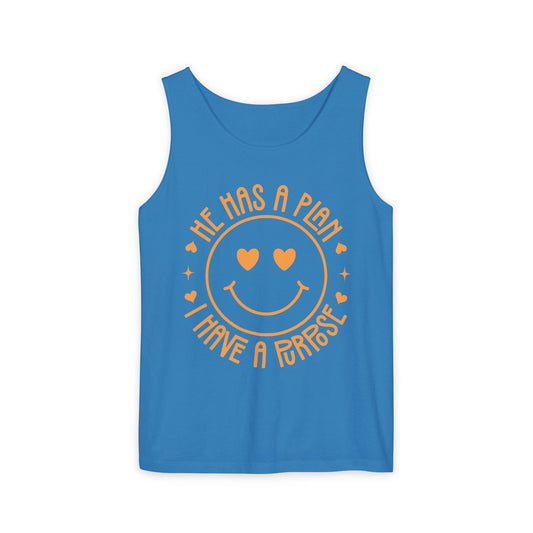 He Has a Plan I Have a Purpose Comfort Colors Garment-Dyed Tank Top