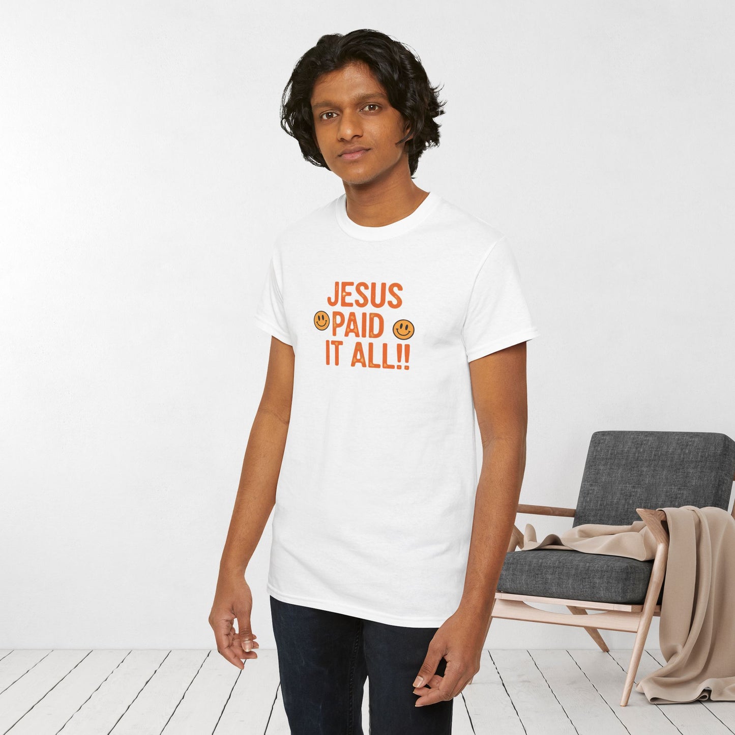 Jesus Paid It All Heavy Cotton Tee