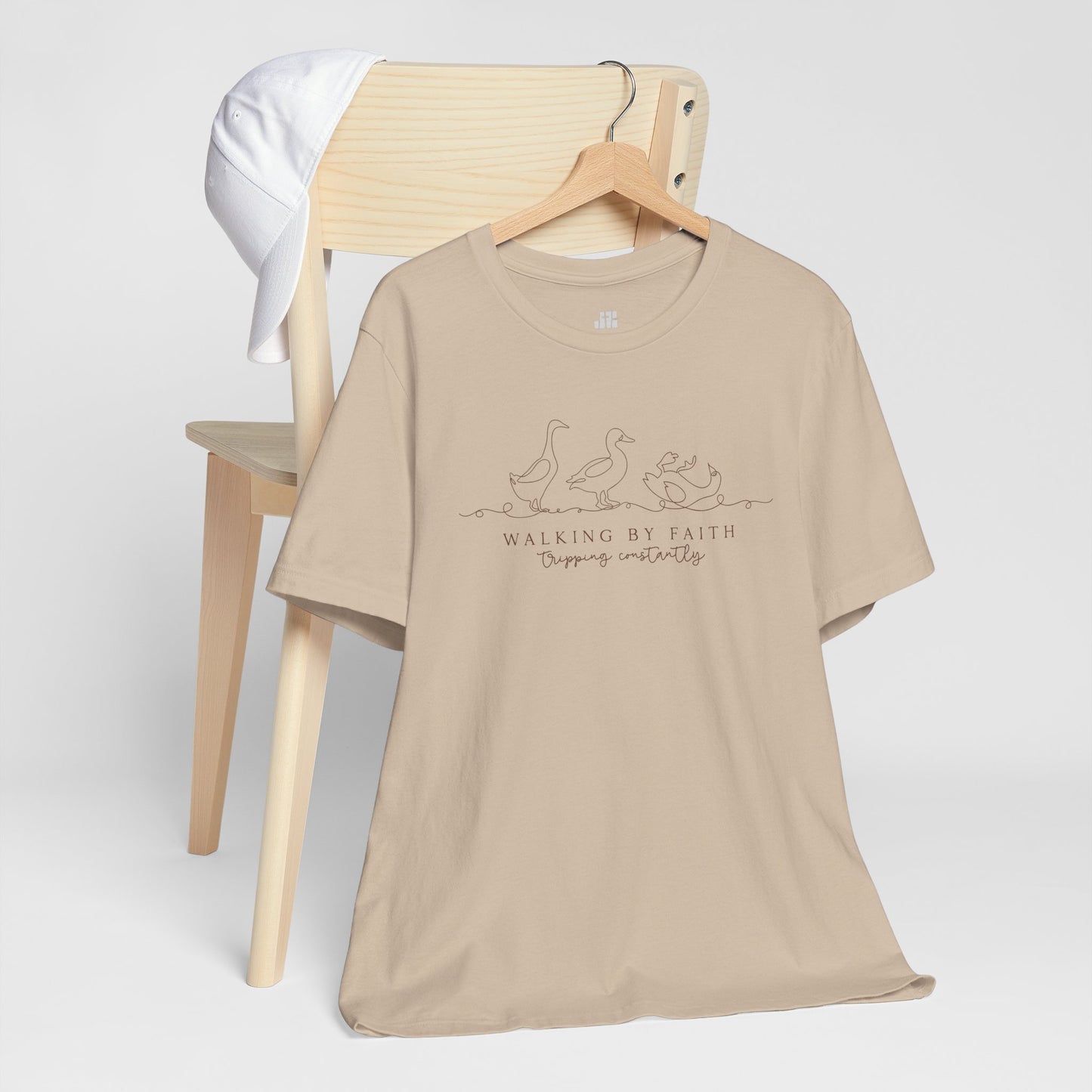 Walking By Faith Tripping Constantly Soft Cotton Tee