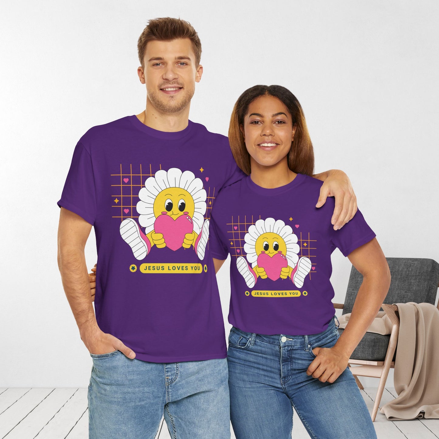 Jesus Loves You Heavy Cotton Tee