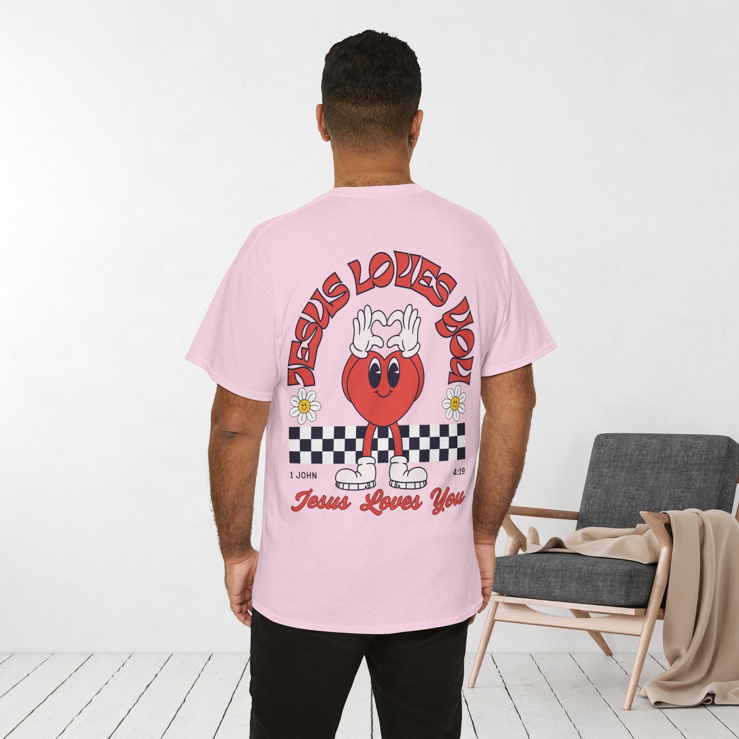 Jesus Loves You Heavy Cotton Tee