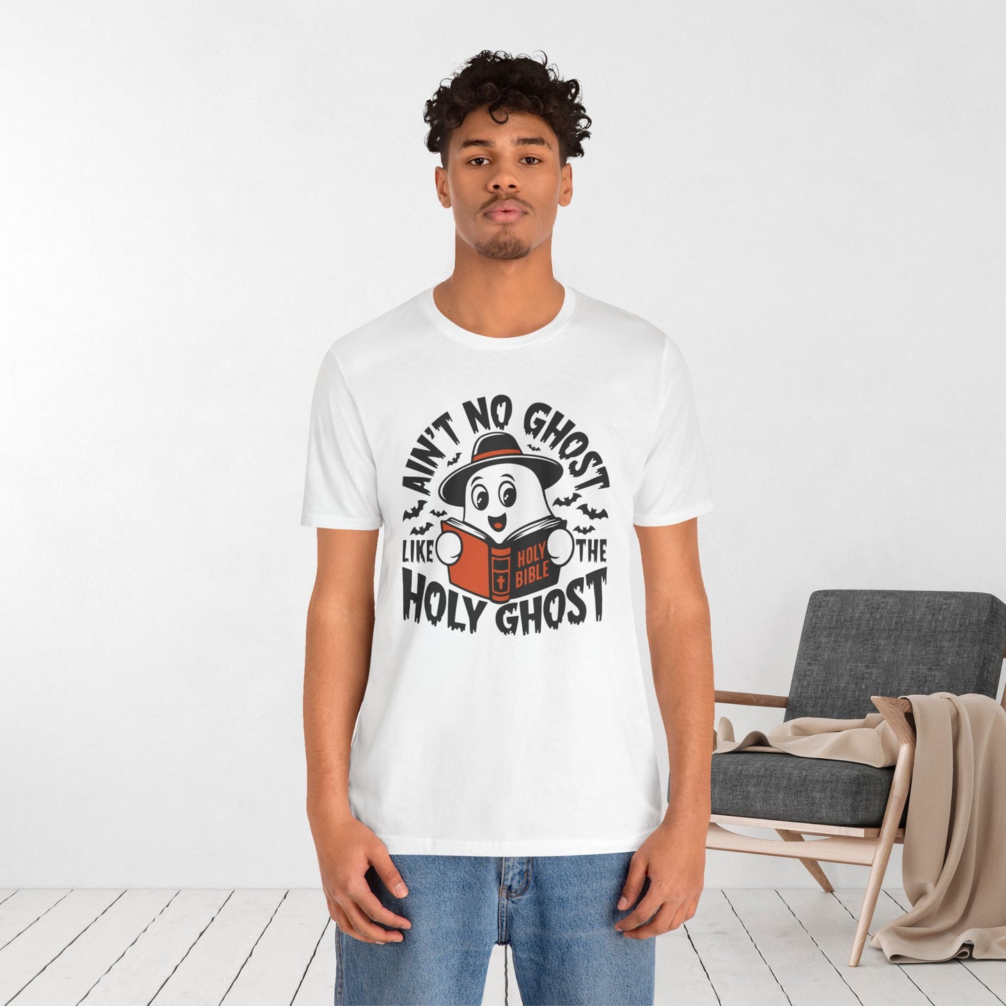 Ain't No Ghost Like The Holy Ghost Soft Cotton Tee - Christian Shirt