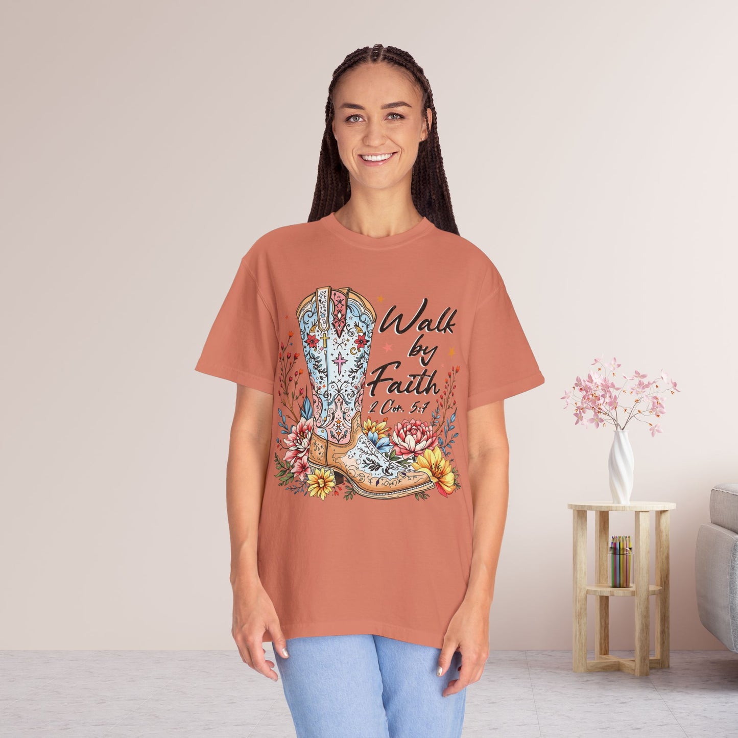 Walk By Faith Comfort Colors Shirt