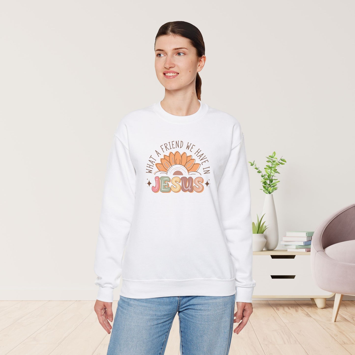 What A Friend We Have In Jesus Christian Sweatshirt - Christian Pullover