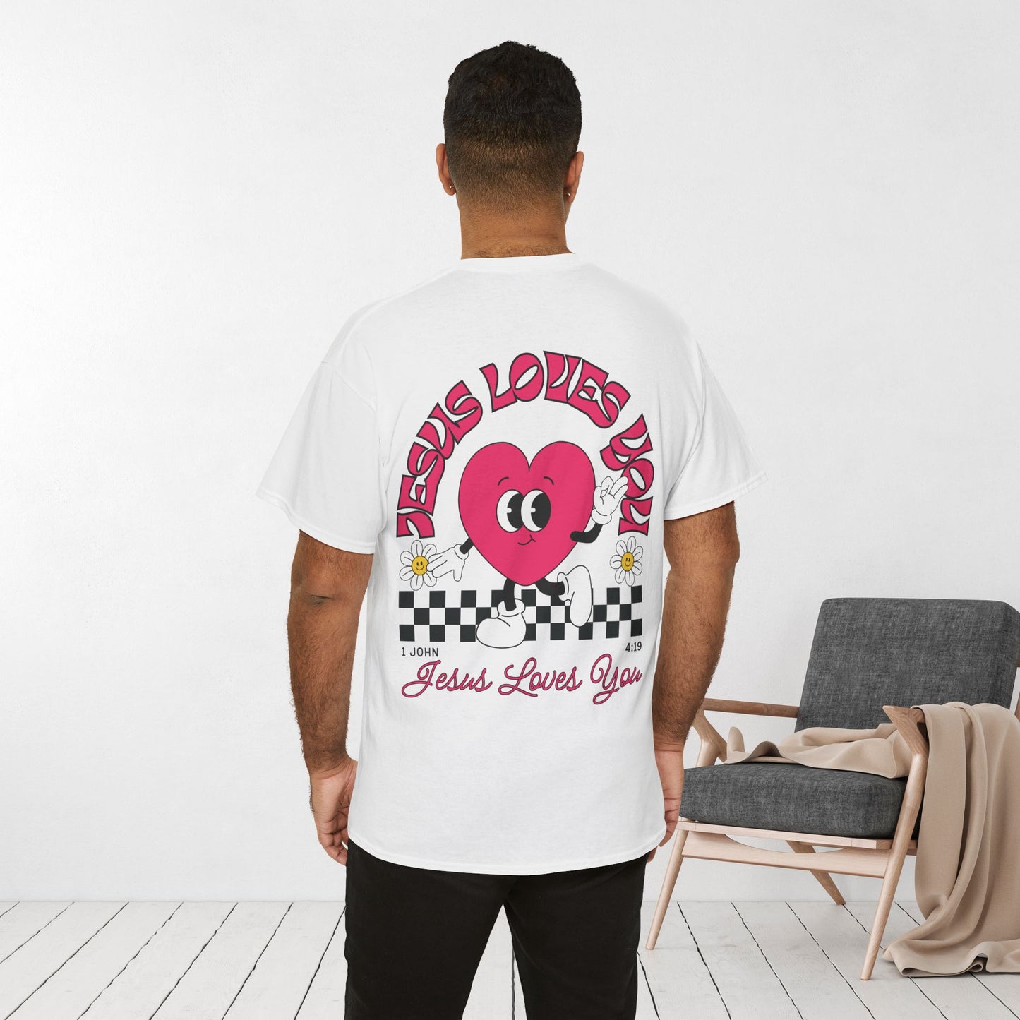 Jesus Loves You Heavy Cotton Tee