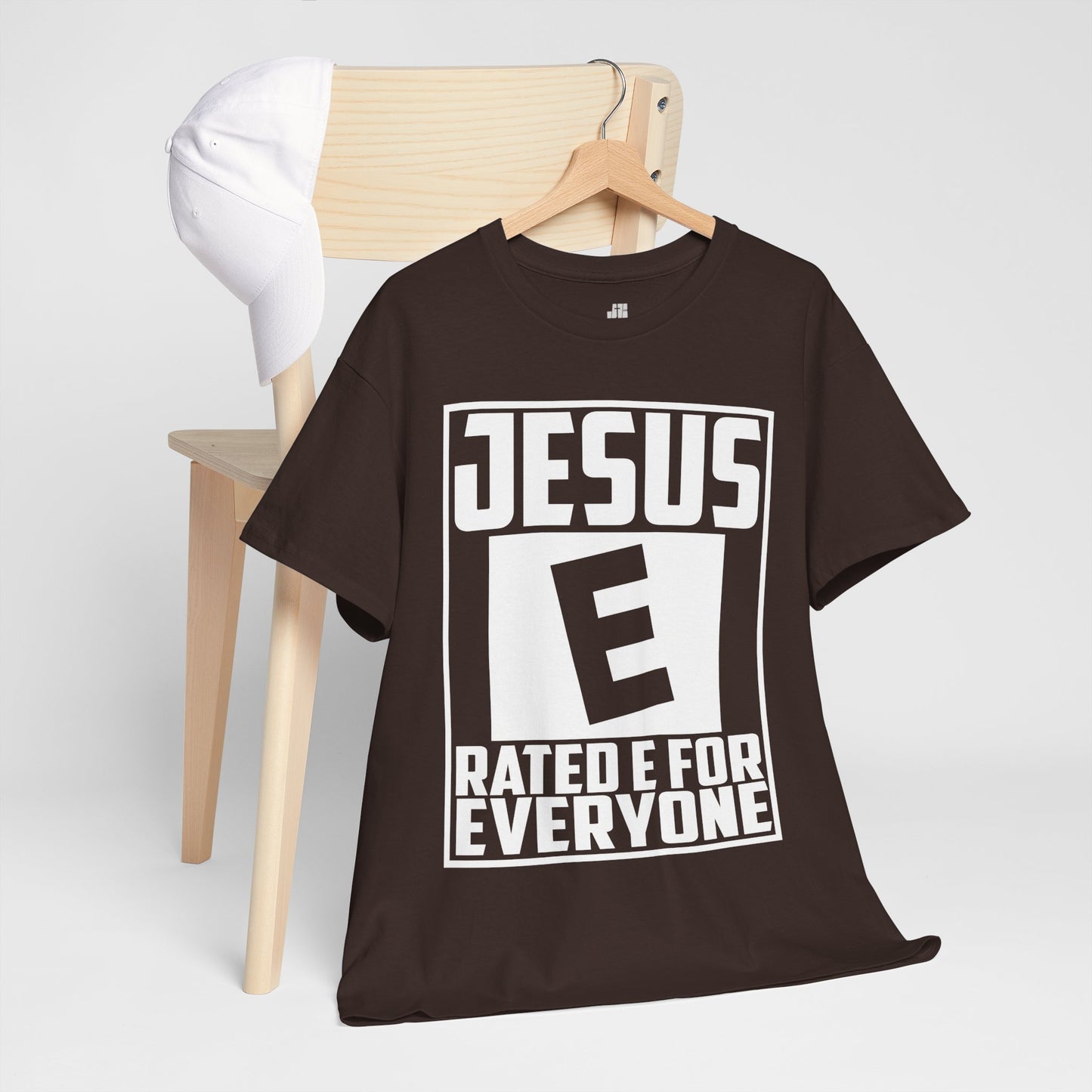 Jesus Rated E for Everyone Heavy Cotton Tee