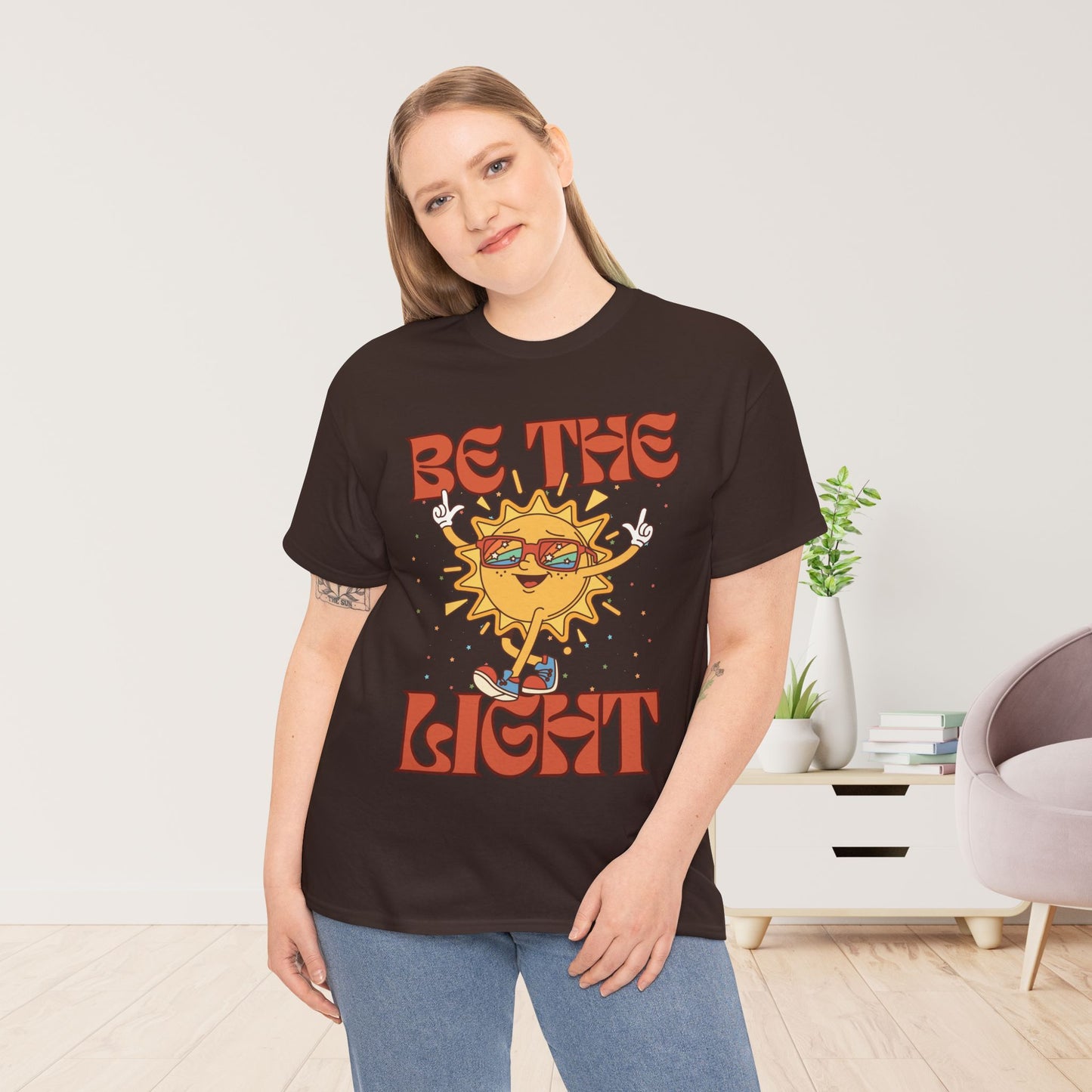 Be The Light Heavy Cotton Tee