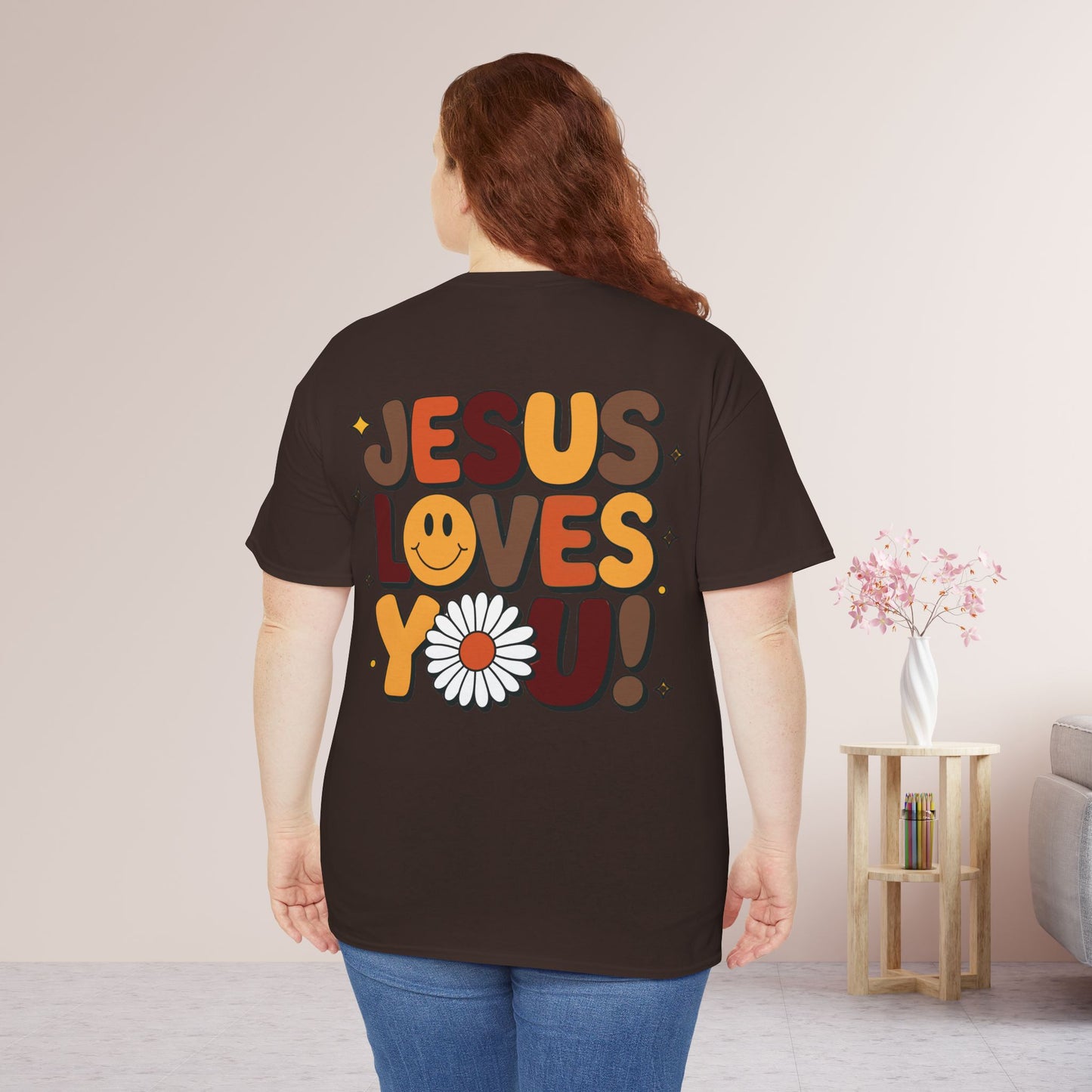 Jesus Loves You Heavy Cotton Tee