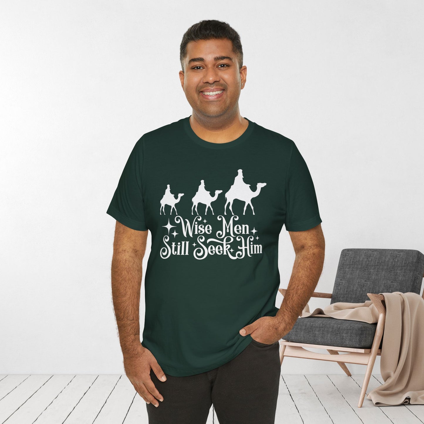 Wise Men Still Seek Him Soft Cotton Tee - Christian Christmas Shirt
