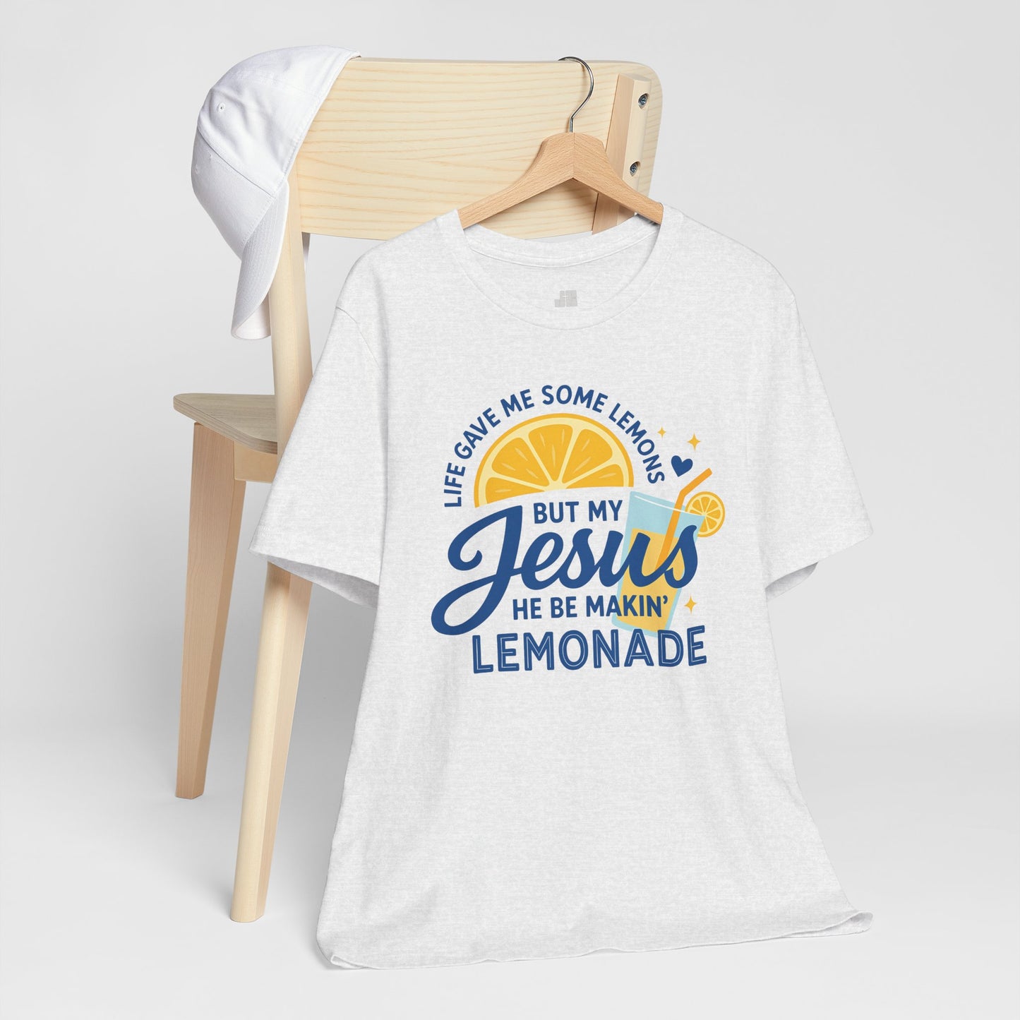 Life Gave Me Lemons But My Jesus Makes Lemonade Soft Cotton Tee