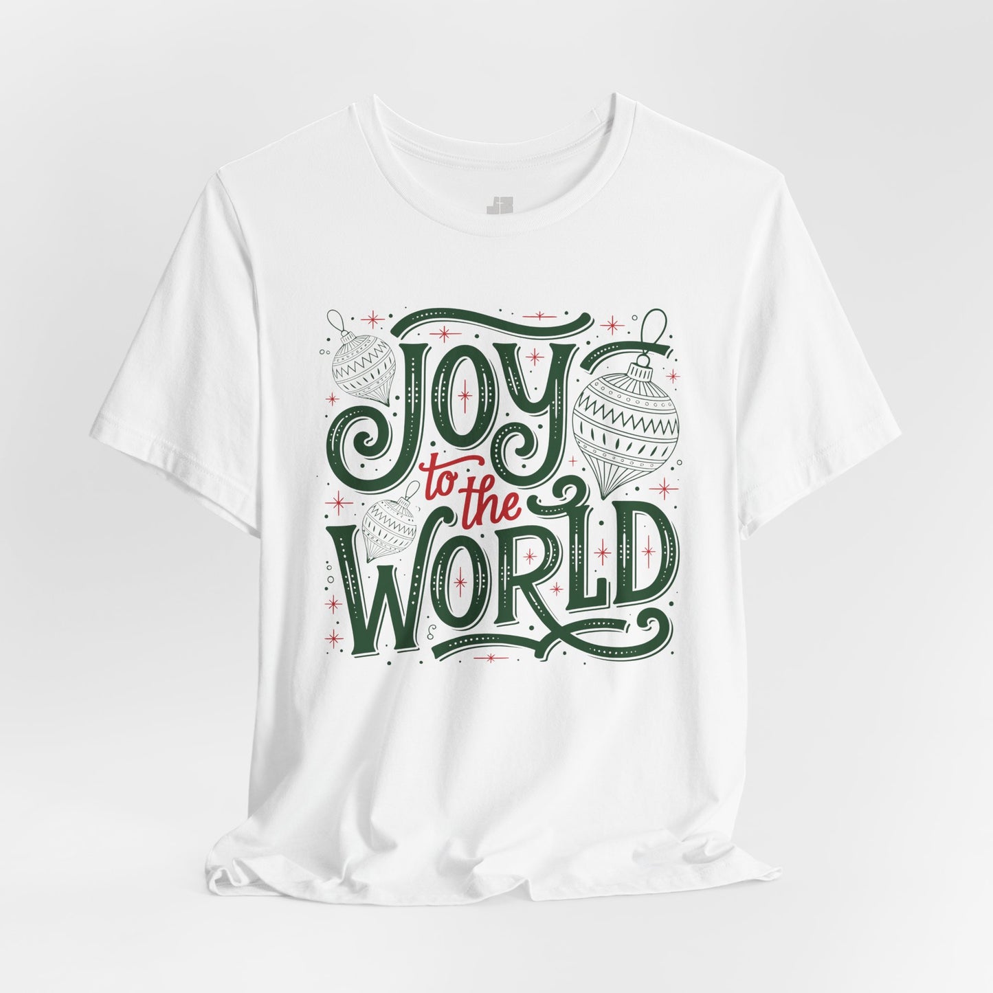 Joy to The World Soft Cotton Tee - Christian Christmas Shirt
