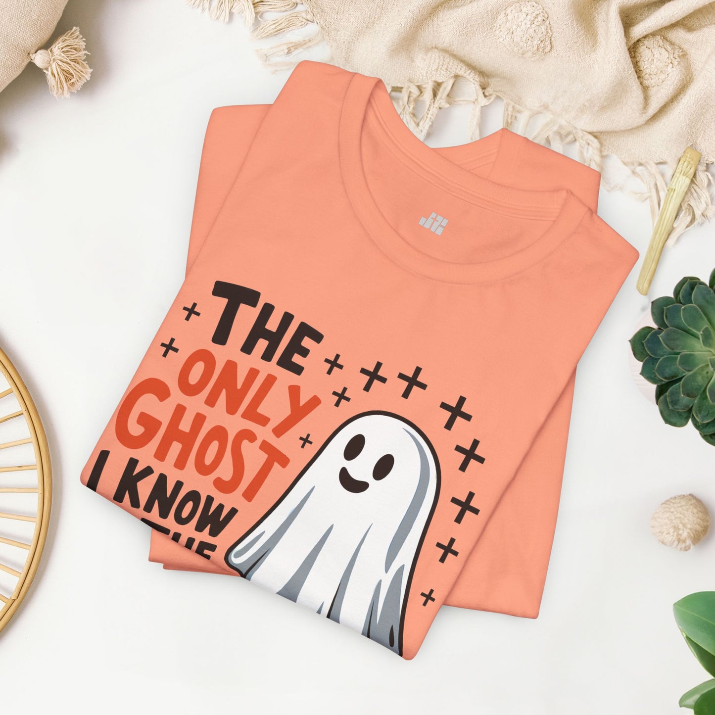 The Only Ghost I Know Is The Holy Ghost Soft Cotton Tee - Christian Shirt