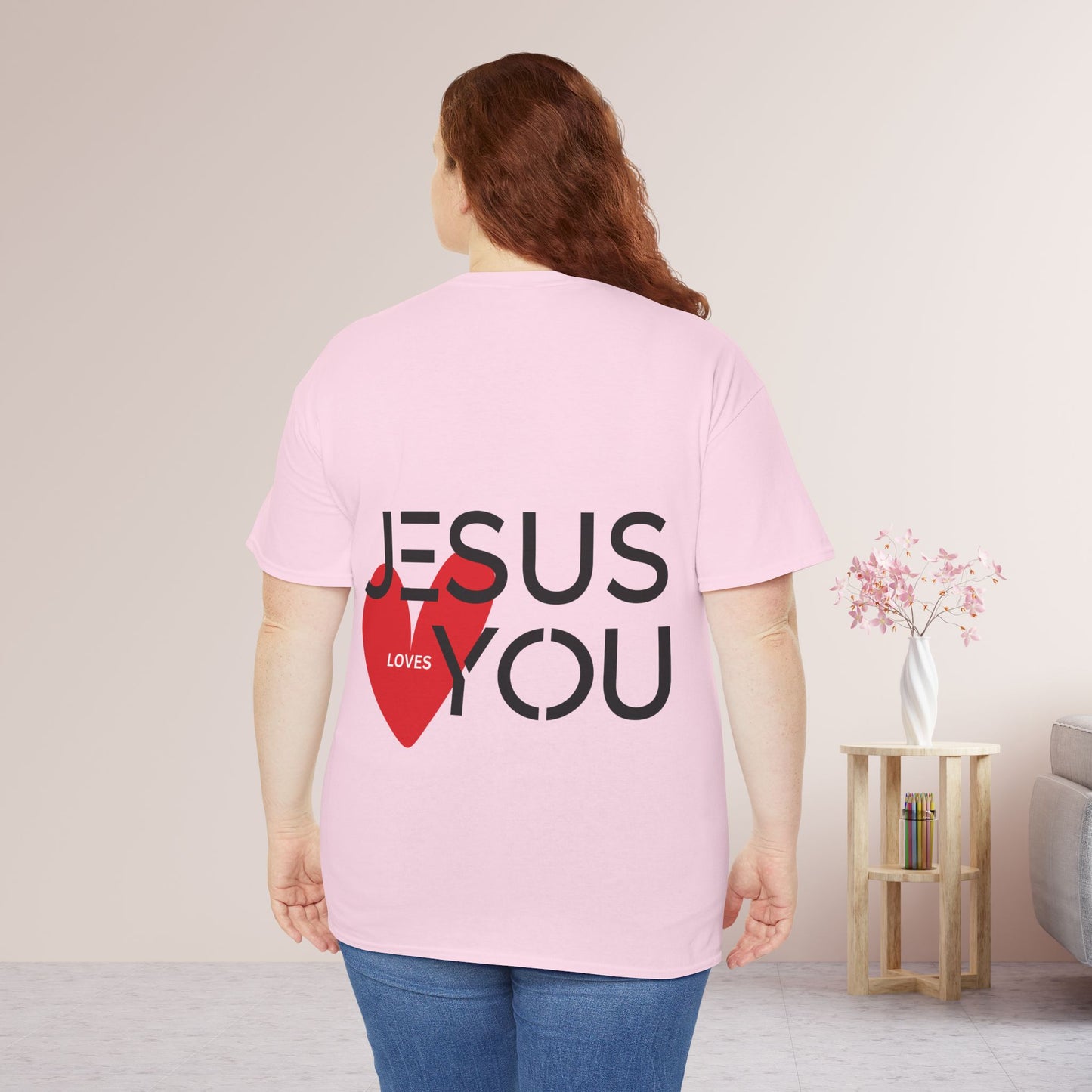 Jesus Loves You Heavy Cotton Tee
