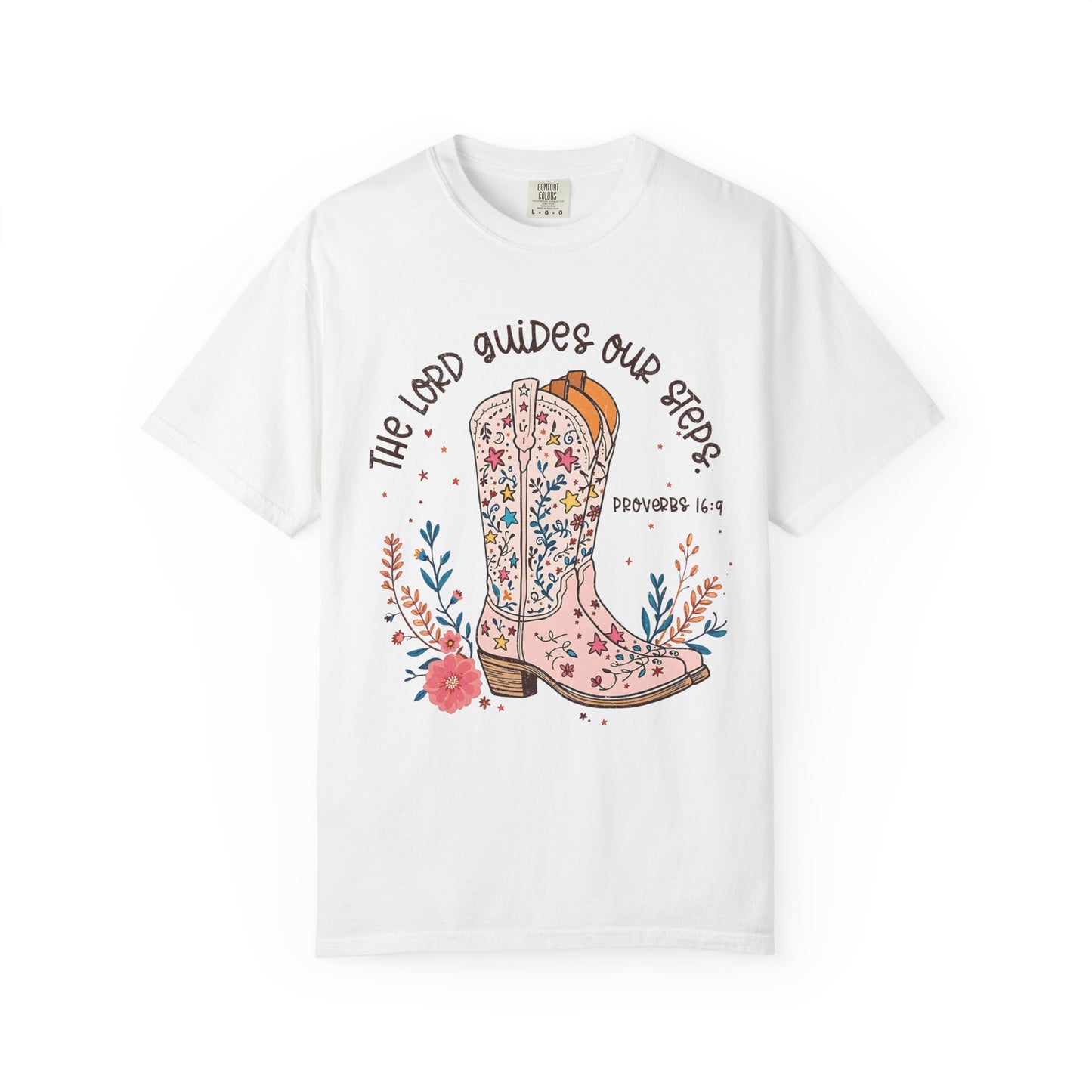 The Lord Guides Our Steps Comfort Colors Shirt
