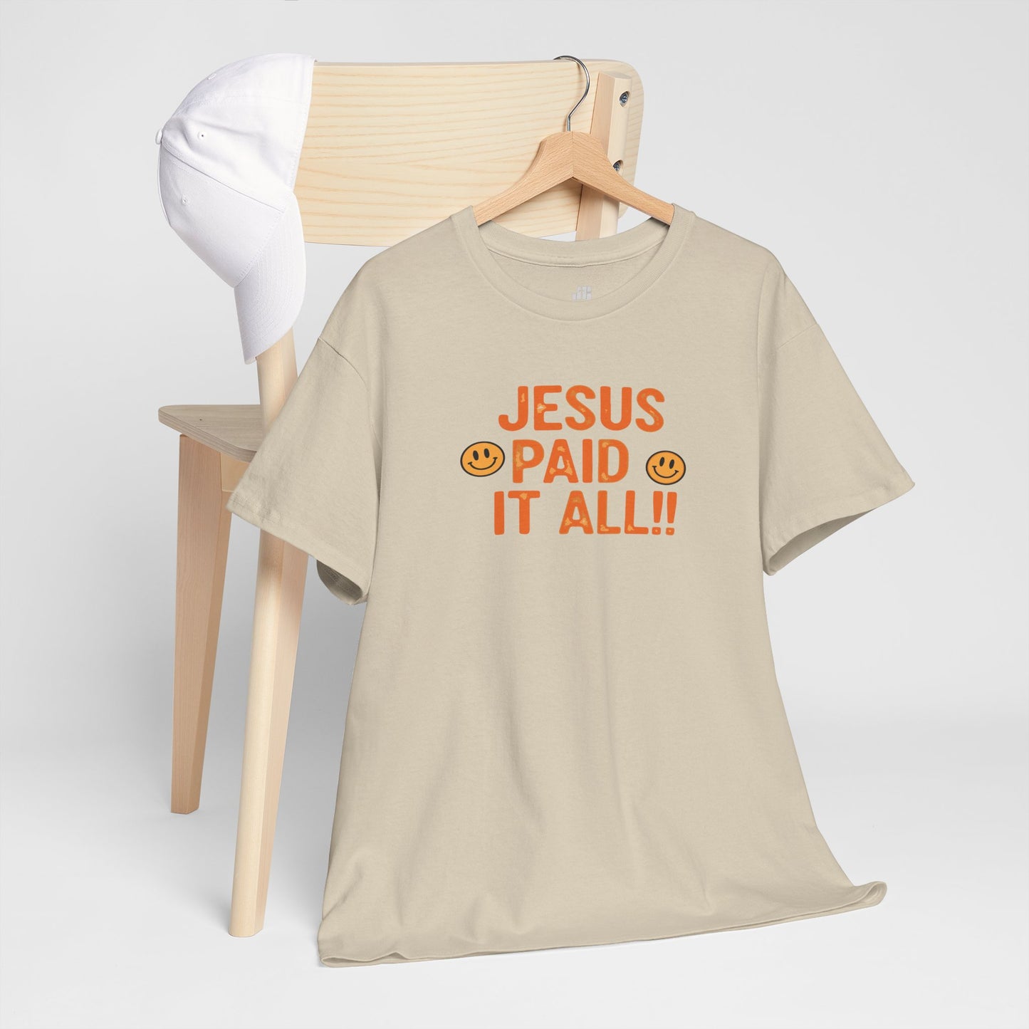 Jesus Paid It All Heavy Cotton Tee