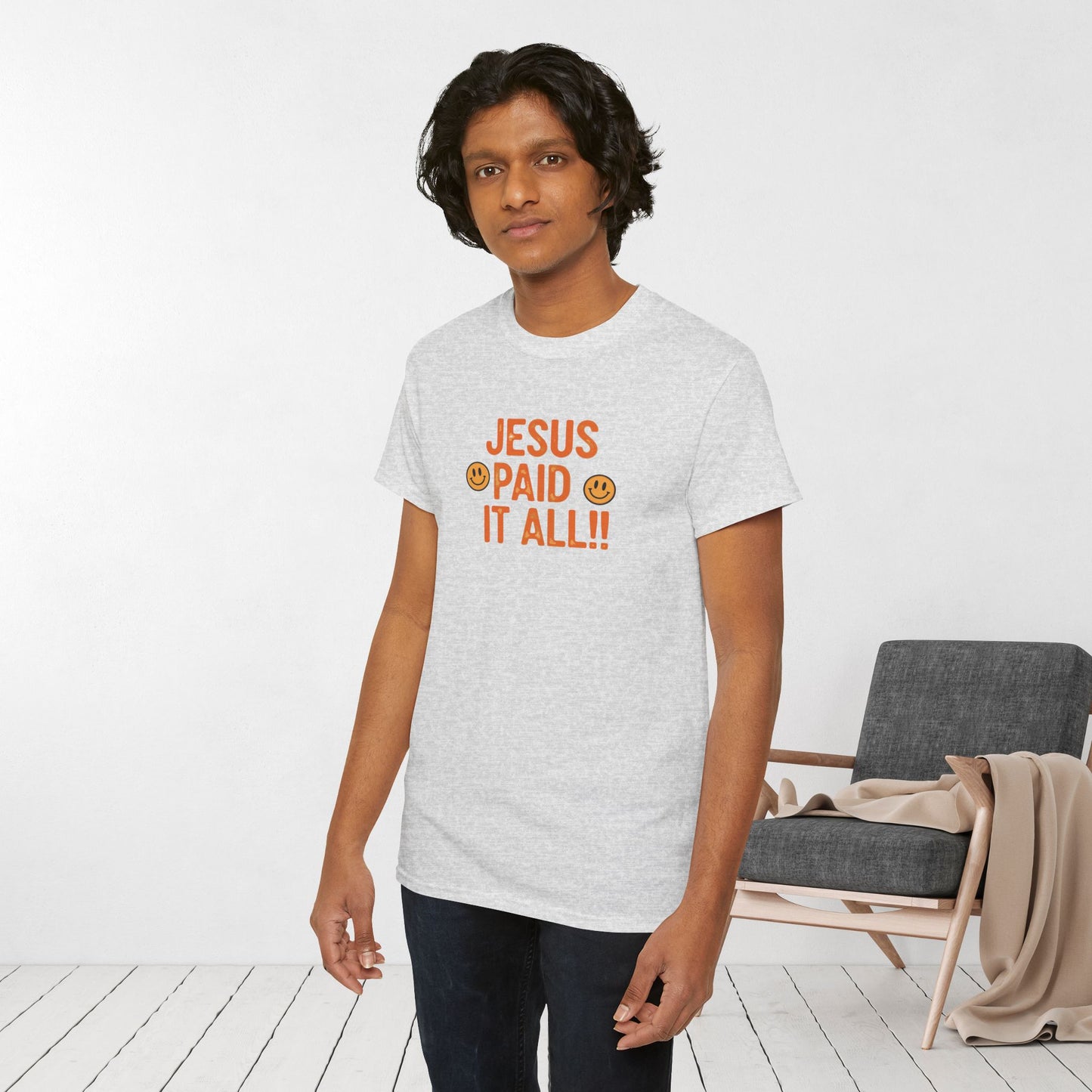 Jesus Paid It All Heavy Cotton Tee