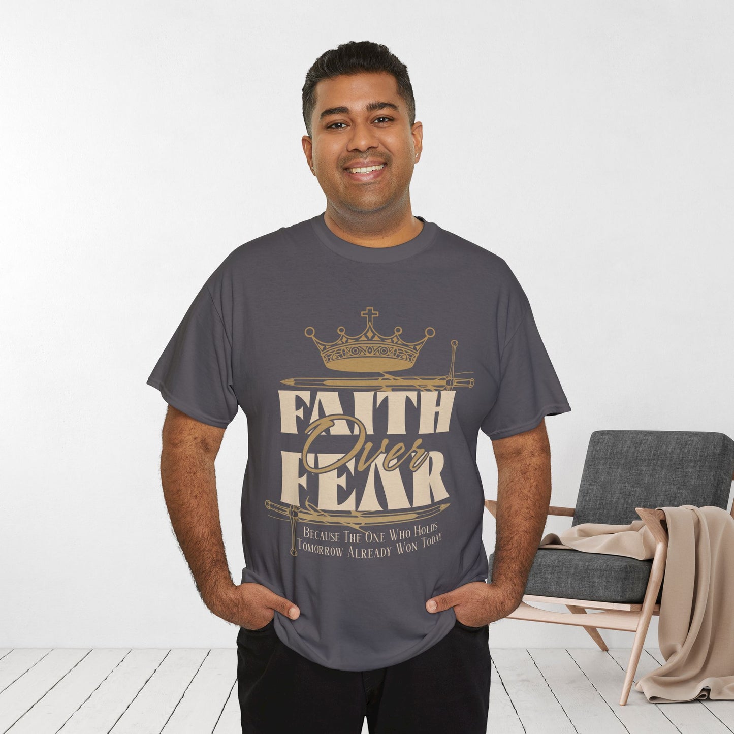 Faith Over Fear Heavy Cotton Tee