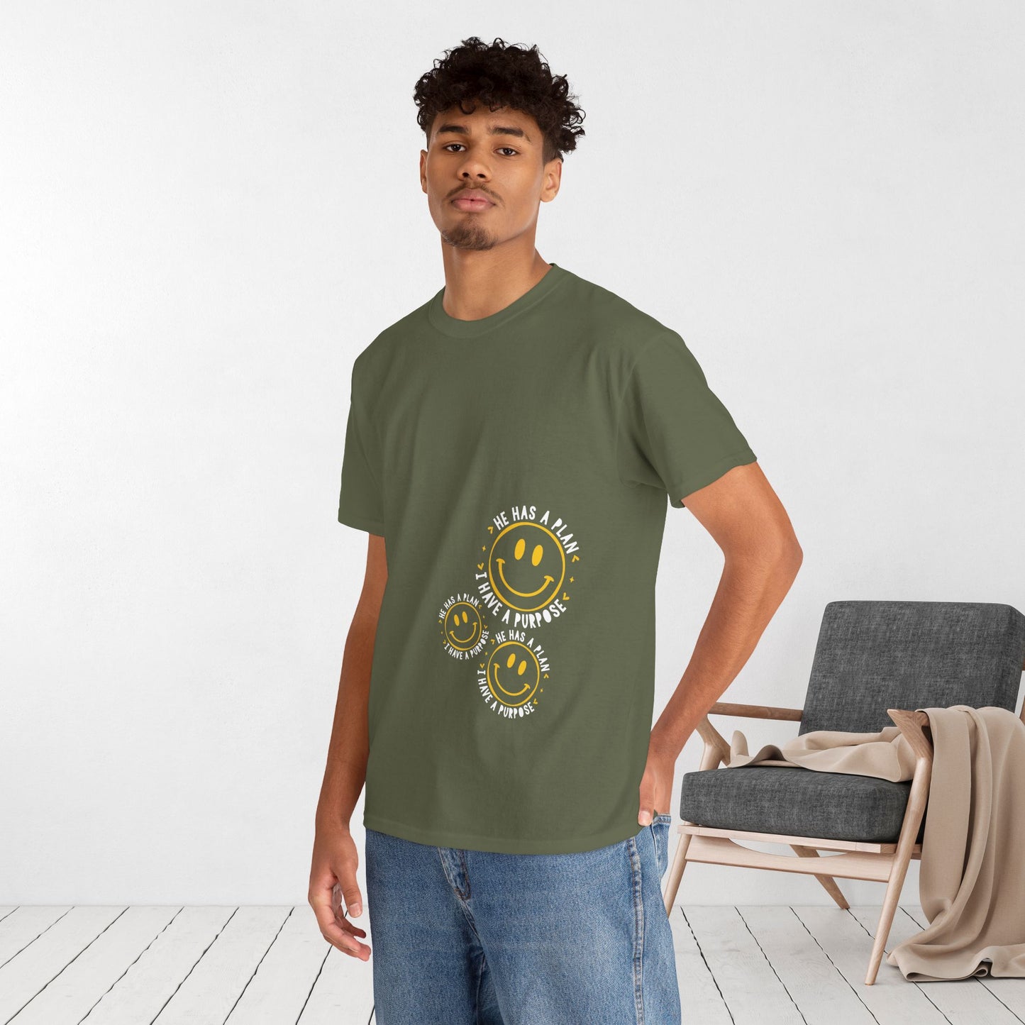 He Has a Plan, I Have a Purpose Heavy Cotton Tee