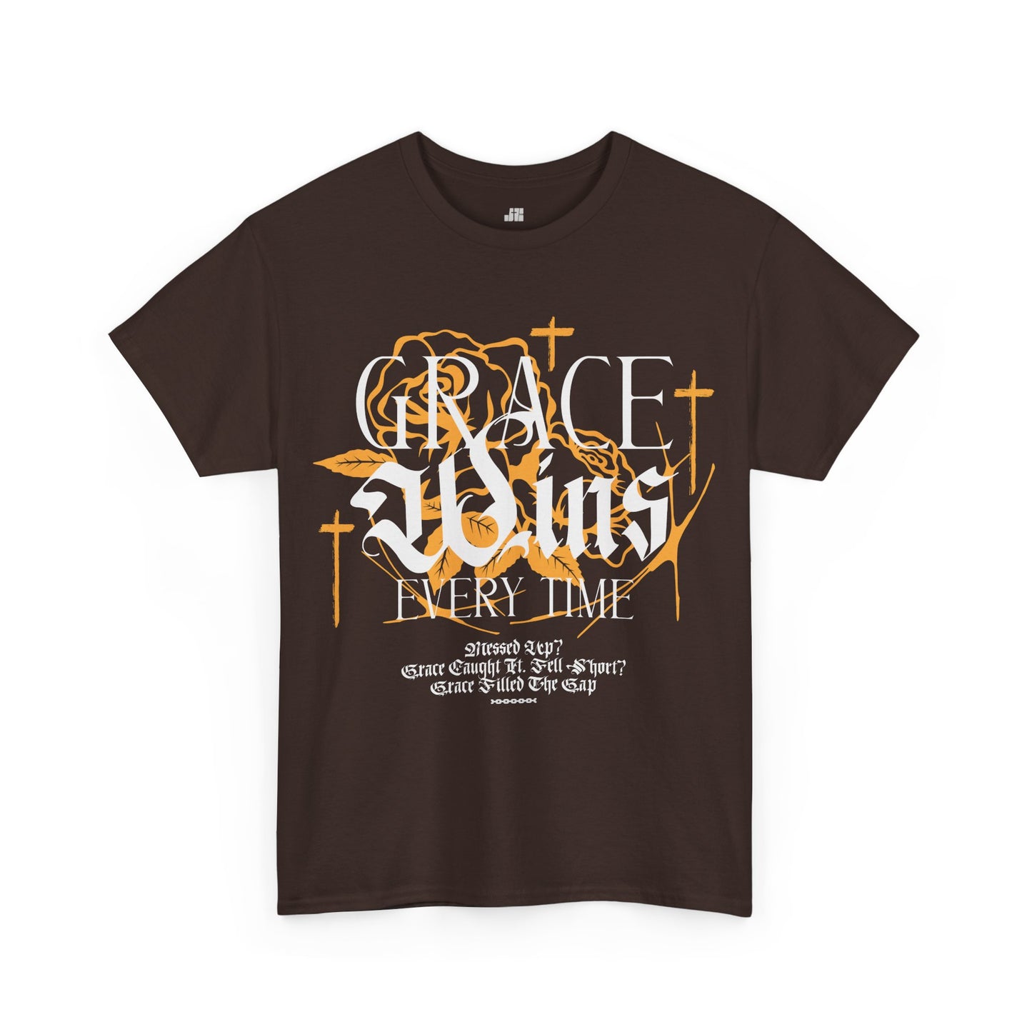 Grace Wins Every Time Heavy Cotton Tee
