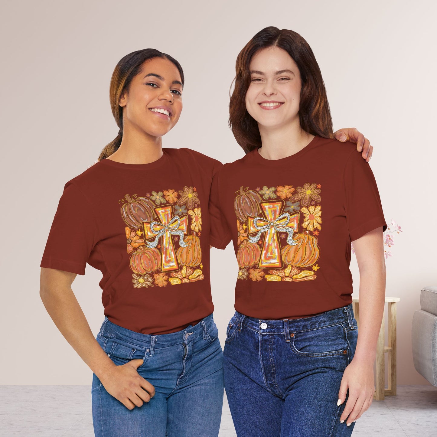 Trendy Fall Christian Soft Cotton Tee