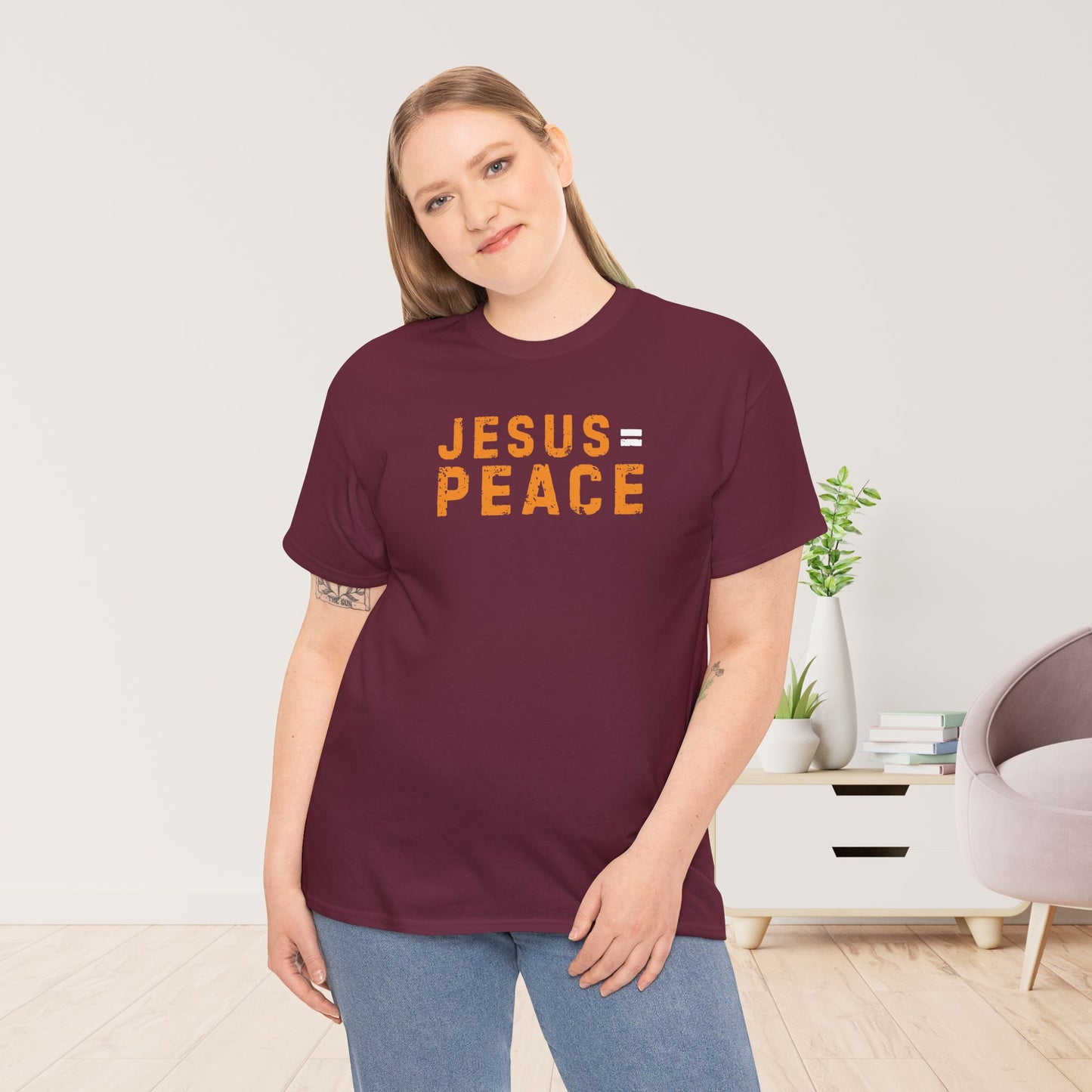 Jesus is Peace Heavy Cotton Tee