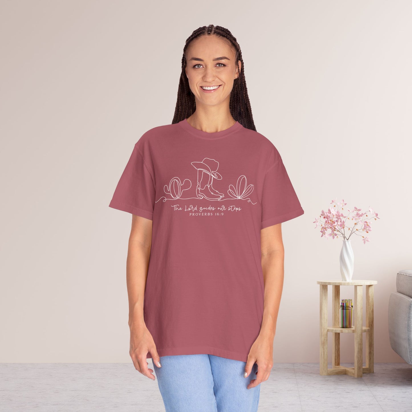 The Lord Guides Our Steps Comfort Colors Shirt