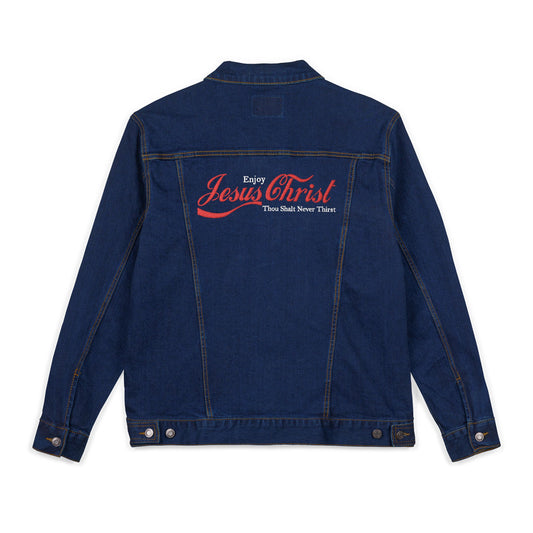Embroidered Jesus Christ Unisex Denim Jacket