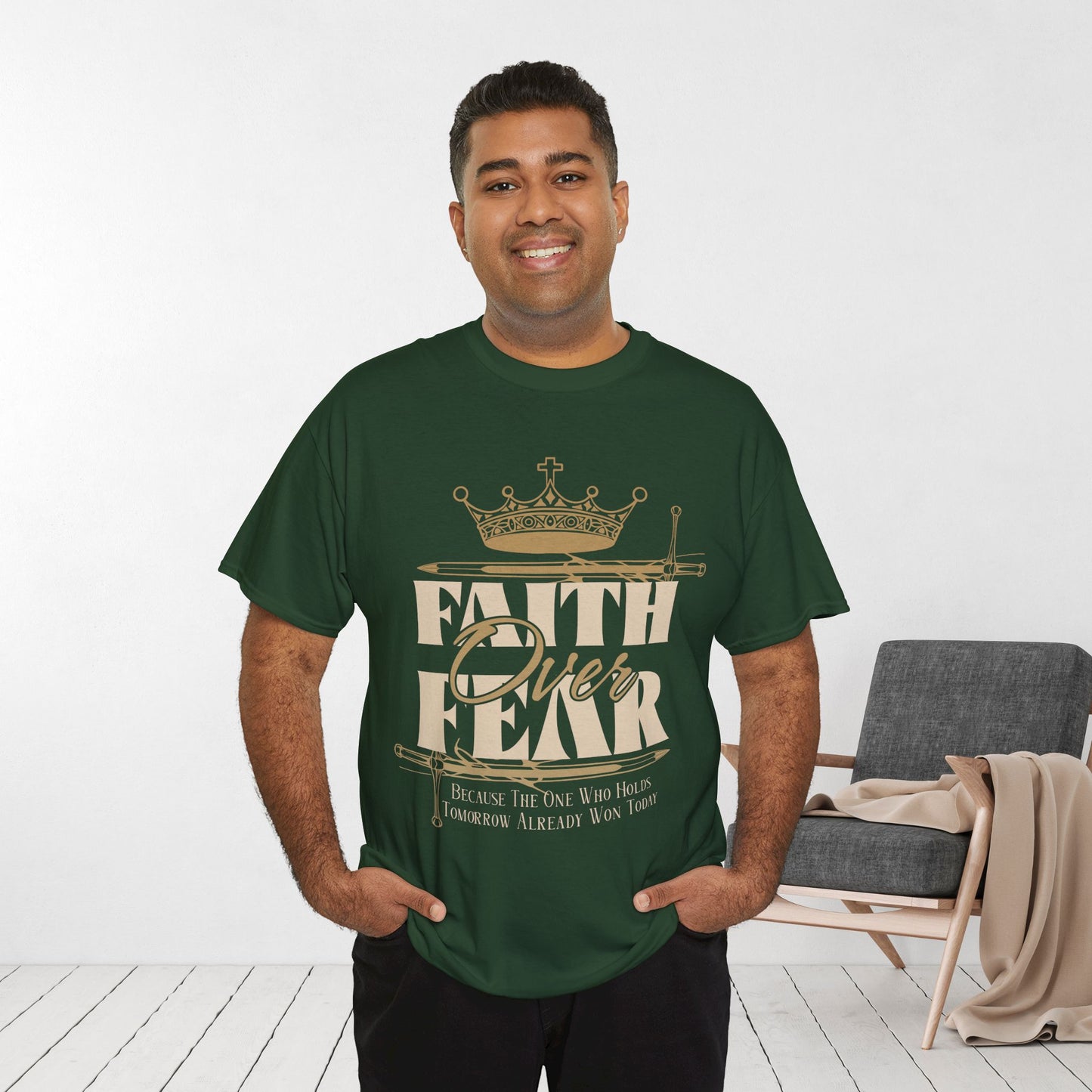 Faith Over Fear Heavy Cotton Tee