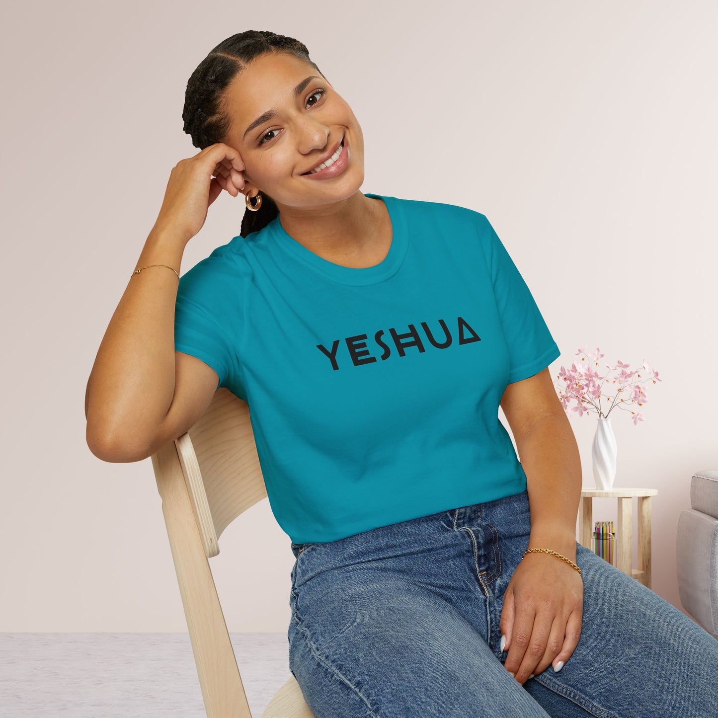 Unisex YESHUA Softstyle T-shirt - Minimalist Christian Shirt