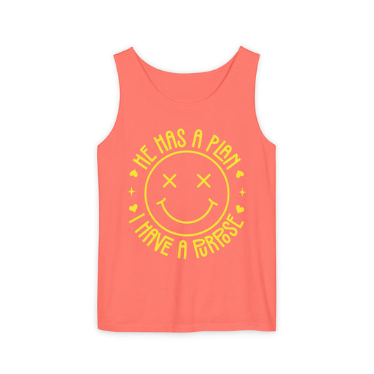 He Has a Plan I Have a Purpose Comfort Colors Garment-Dyed Tank Top