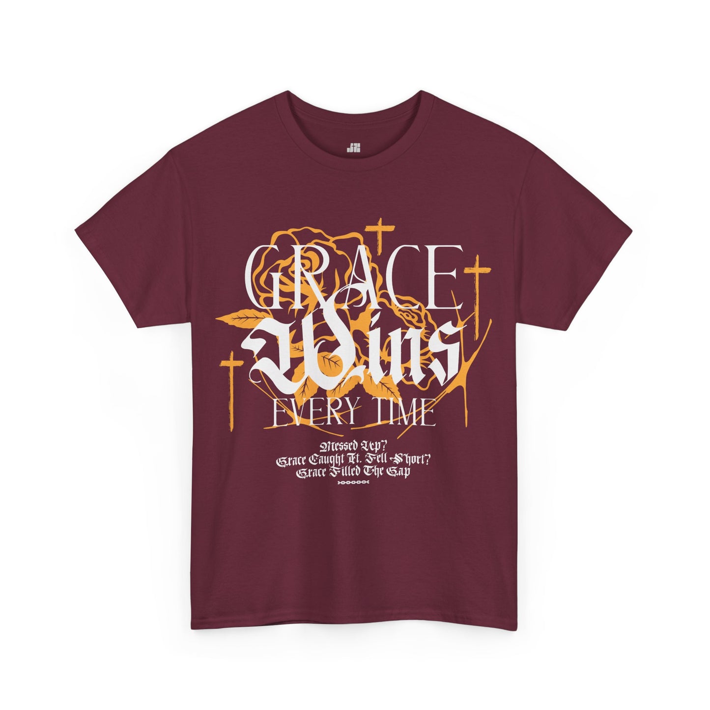 Grace Wins Every Time Heavy Cotton Tee