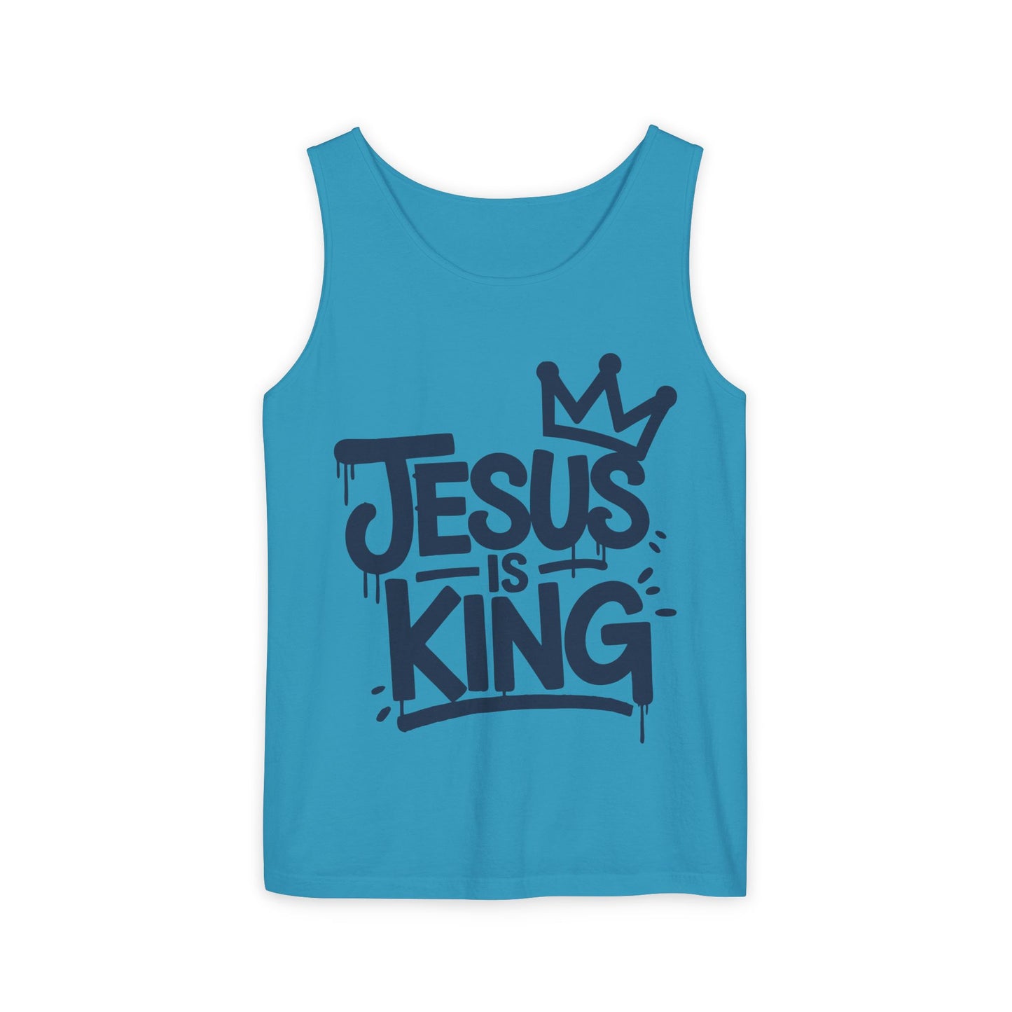 Jesus is King Comfort Colors Garment-Dyed Tank Top