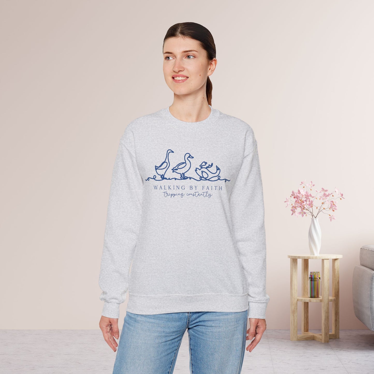 Walking By Faith Tripping Constantly Sweatshirt