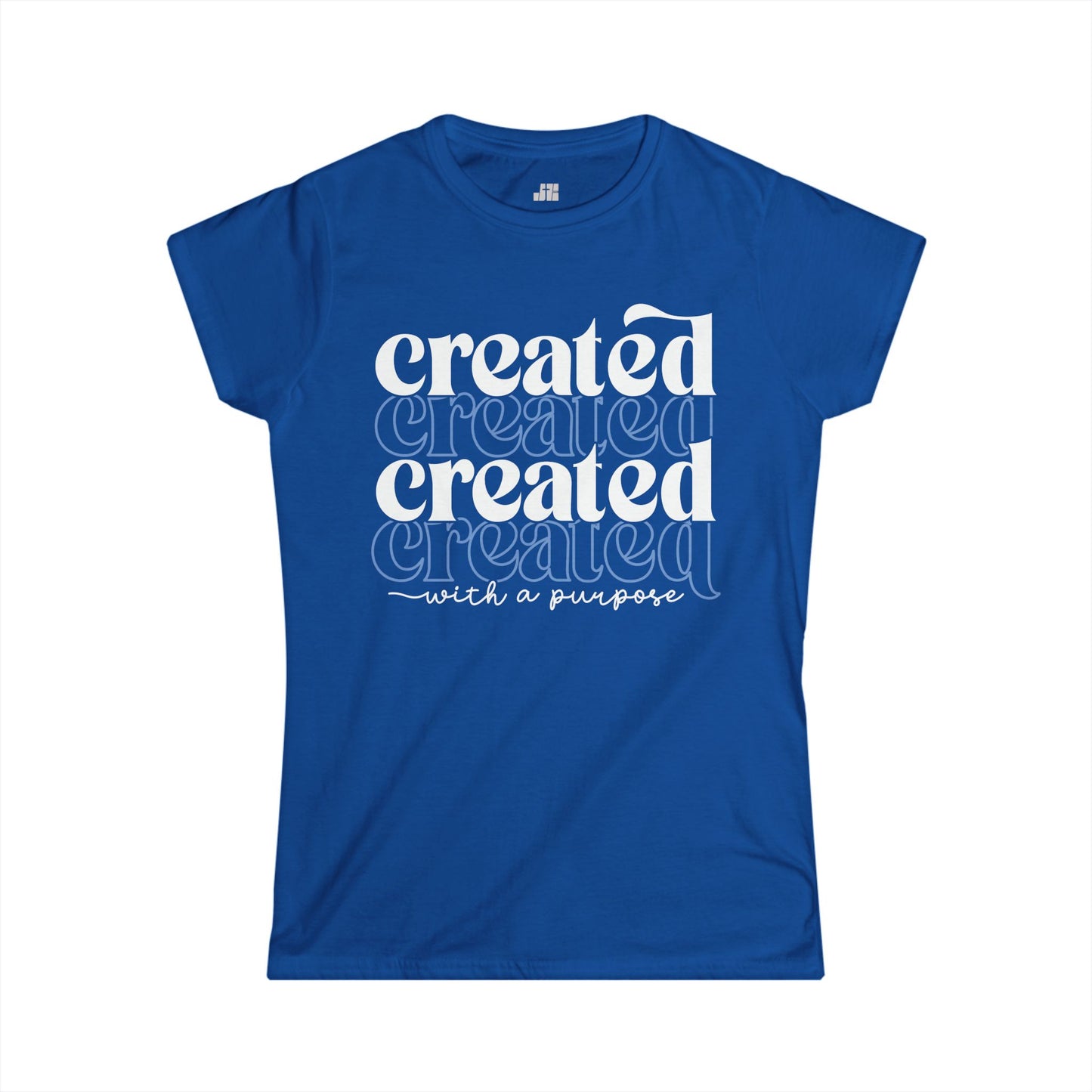 Christian Women's Created With A Purpose Softstyle T-shirt