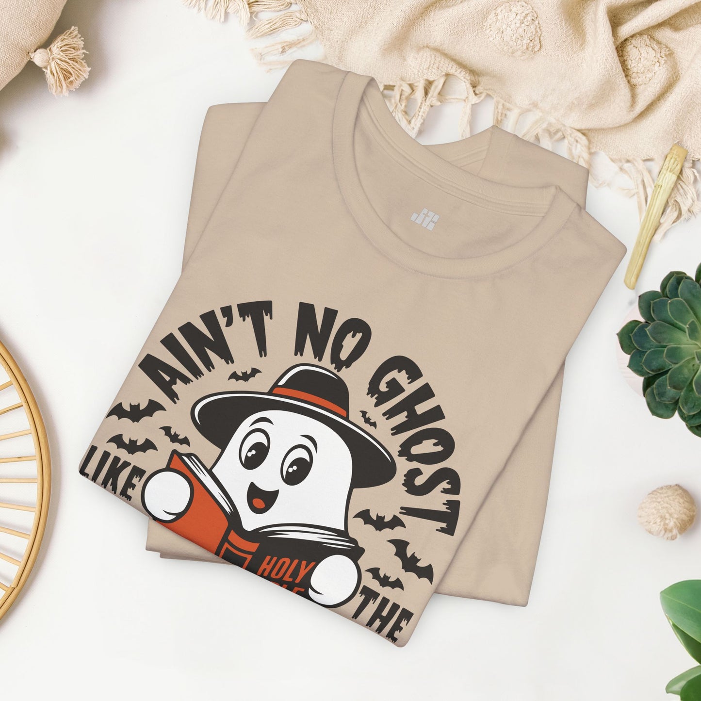 Ain't No Ghost Like The Holy Ghost Soft Cotton Tee - Christian Shirt